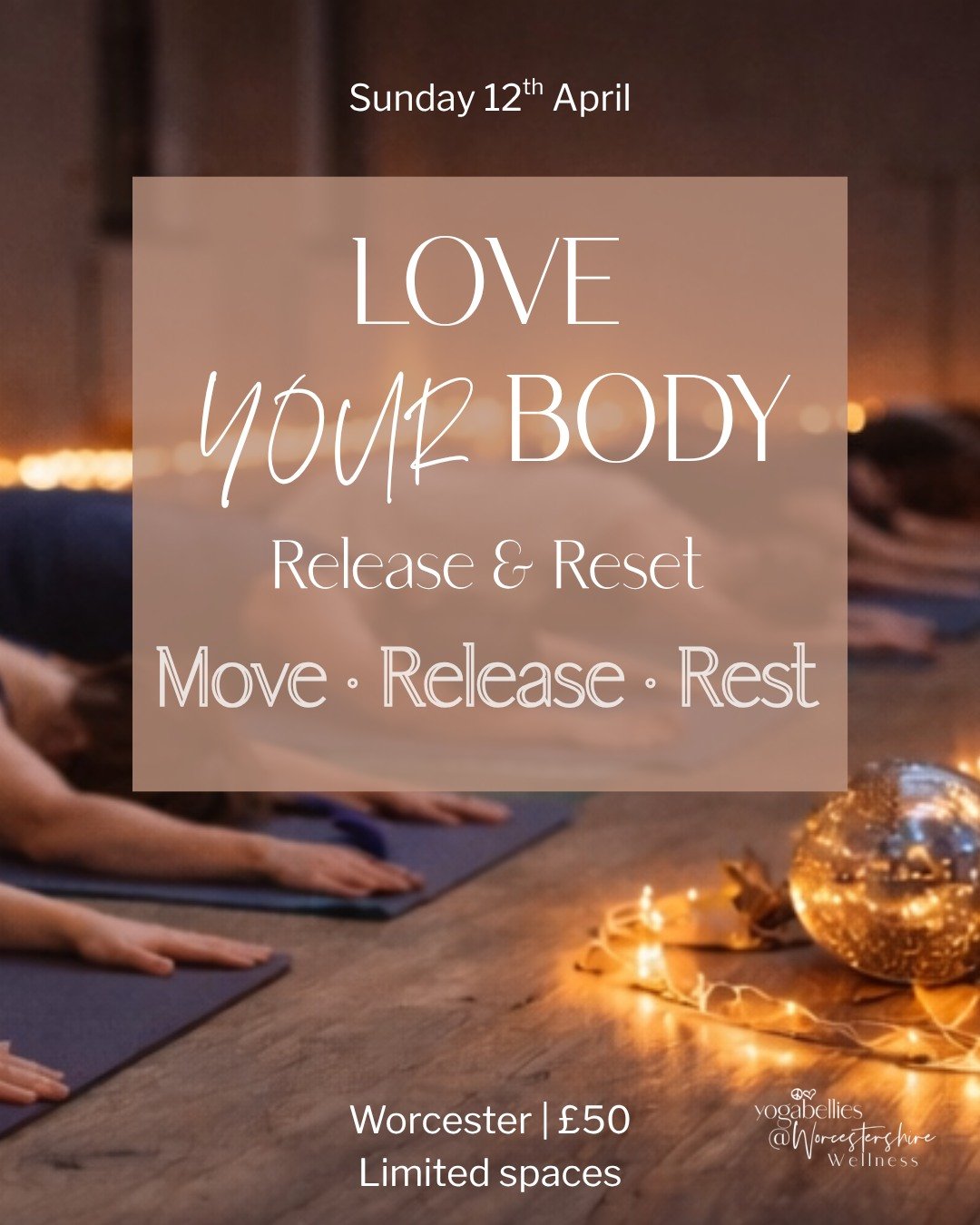 What would it feel like to finally let go? 

Love Your Body: Release,  the first in our beautiful three part mini retreat series, coming up very soon.

📅 Sunday 12th April
⏰ 5pm &ndash; 8:30pm
📍 Worcester Warriors Foundation, Severn St, Worcester


