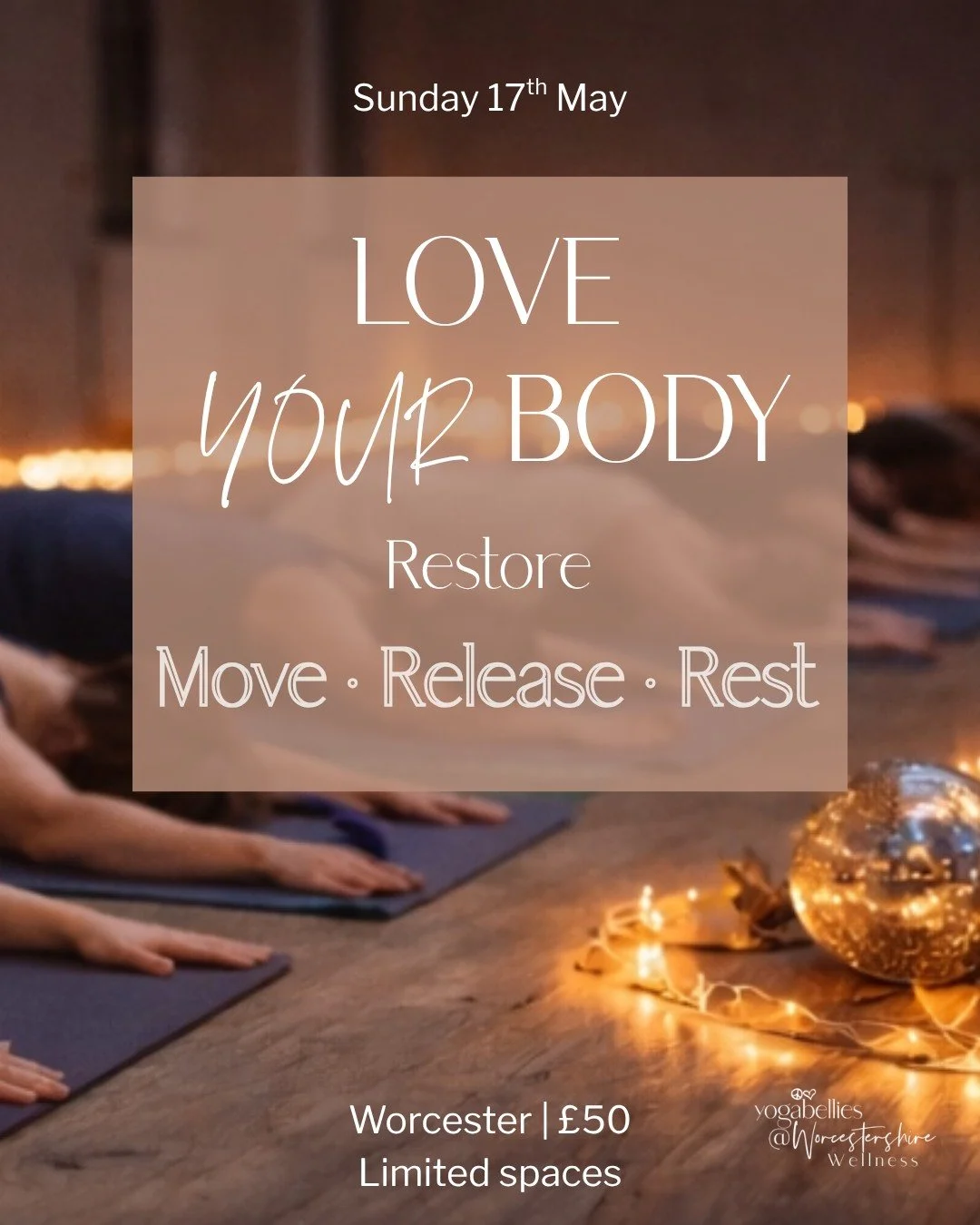 If April's retreat spoke to you or you couldn't make it, wait until you hear about this one 🌸

Love Your Body: Restore.
📅 Sunday 17th May
⏰ 5pm &ndash; 8:30pm
📍 Worcester Warriors Foundation, Worcester

A soft, nurturing reset for your mind, hormo