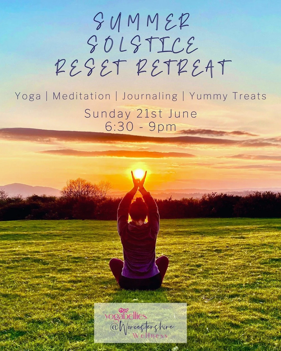 Summer Solstice Reset Retreat 

📅 Sunday 21st June | 6:30pm &ndash; 9pm

The longest day of the year deserves to be celebrated properly. Come and soak in the magic of the solstice with an evening of yoga, meditation, journaling and the most nourishi