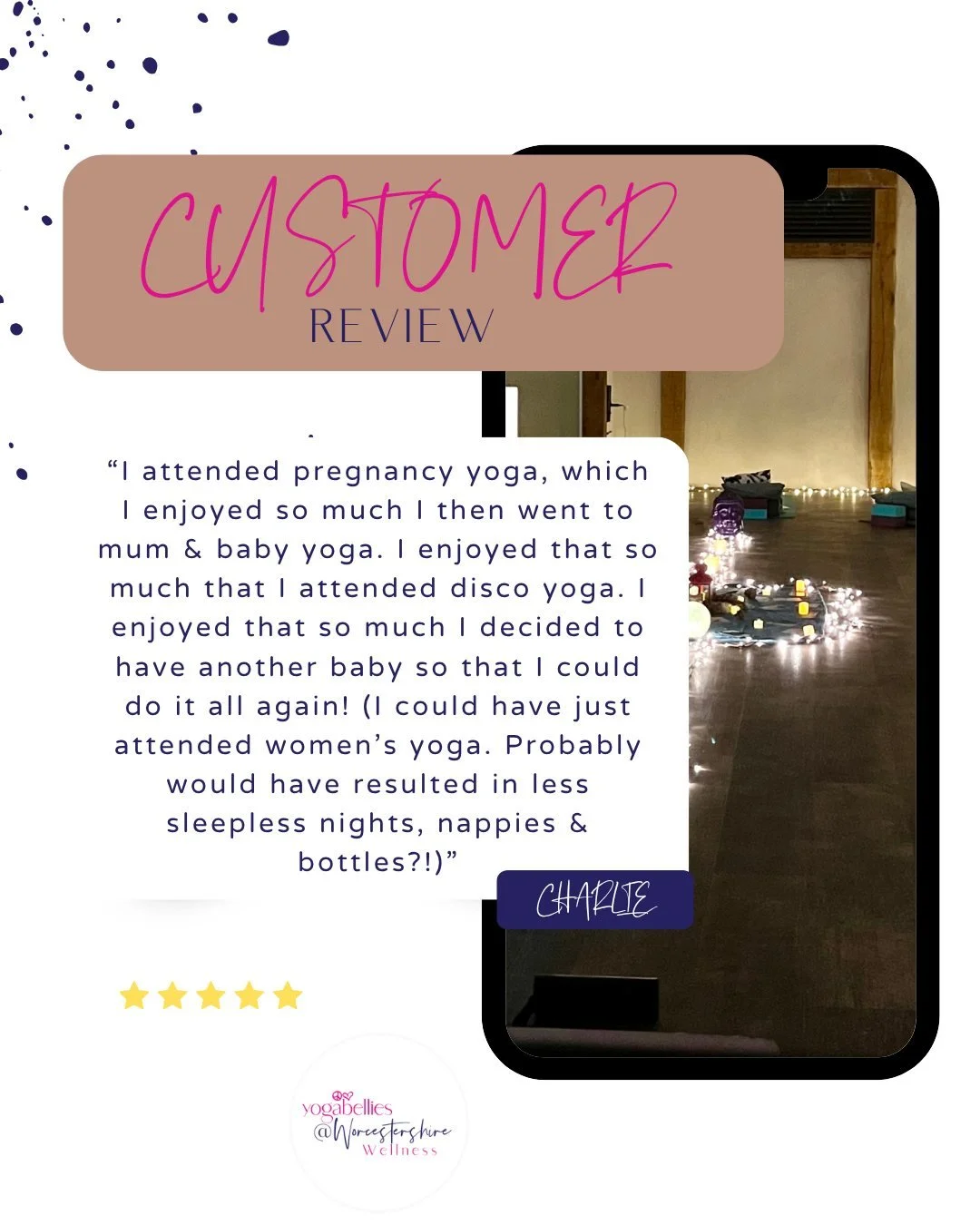 From pregnancy yoga to mum and baby yoga to disco yoga and then doing it all over again!

We have classes for every stage of your journey:
💗 Pregnancy Yoga - Tuesdays in Droitwich and Thursdays in Worcester
💗 Mum and Baby Yoga - Tuesdays at St Pete