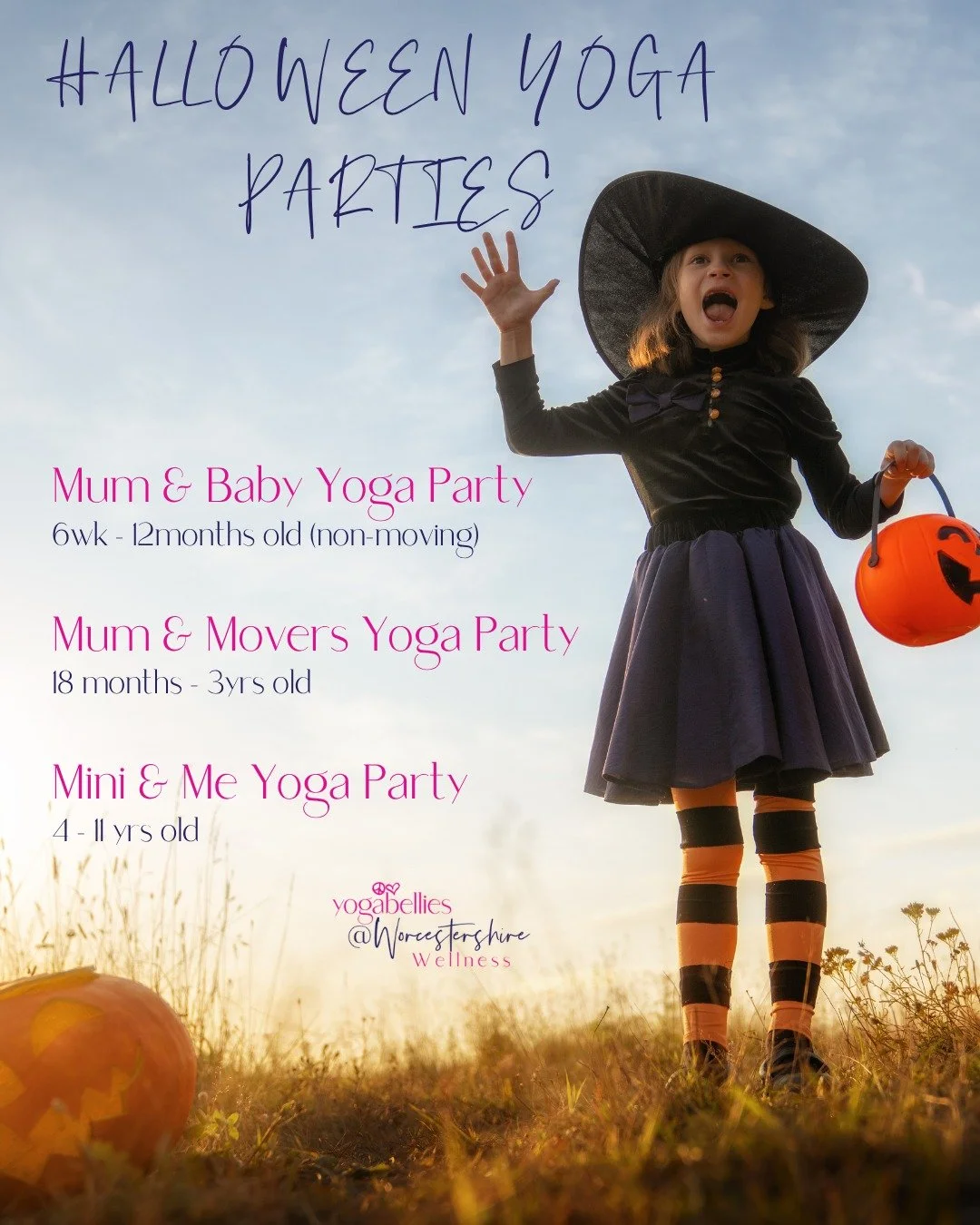 Spooky season is almost here&hellip; and our Halloween Yoga Parties are BACK! 🎃👻

On Sunday 25th October, we&rsquo;re taking over The Masonic Hall in Worcester for a day of Halloween fun, with three special sessions for our littlest pumpkins right 