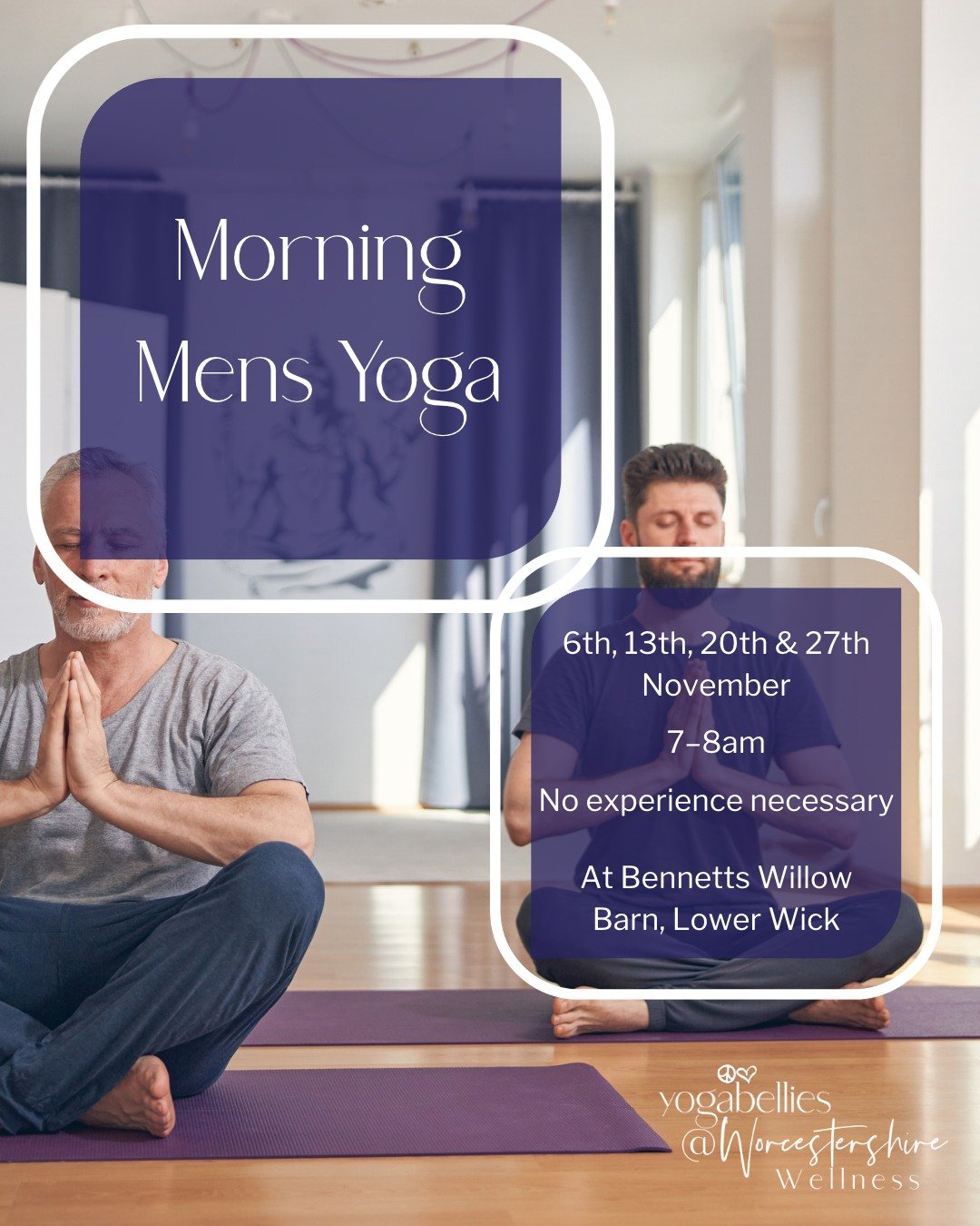 KNOW A MAN WHO COULD BENEFIT FROM A LITTLE YOGA? 🧘&zwj;♂️

Our Men's Yoga classes are back this November and we'd love your help spreading the word!

Whether it's your partner, husband, dad, brother or a friend, if there's a man in your life who cou