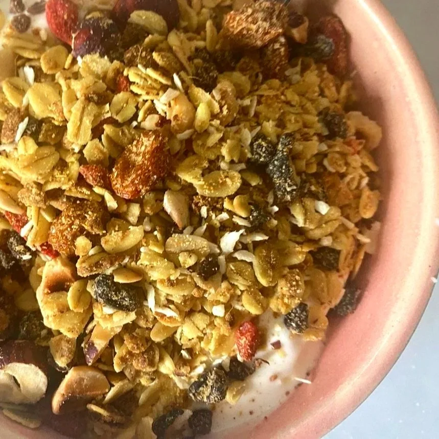High protein chai granola