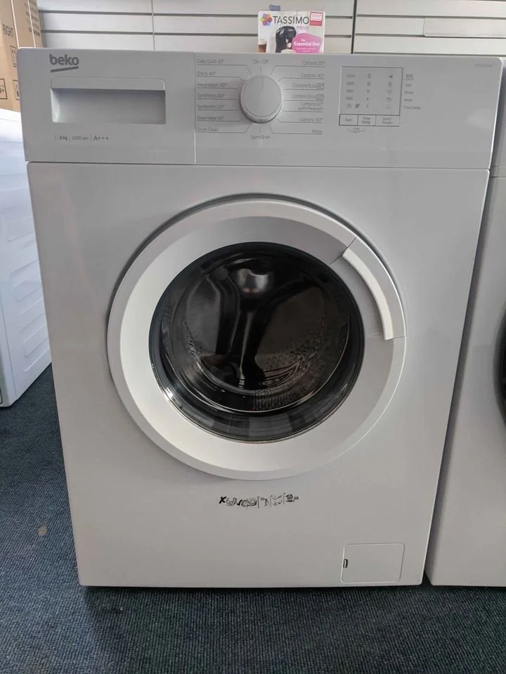 beko white 8kg reconditioned washing machine — Mr Wash Rentals