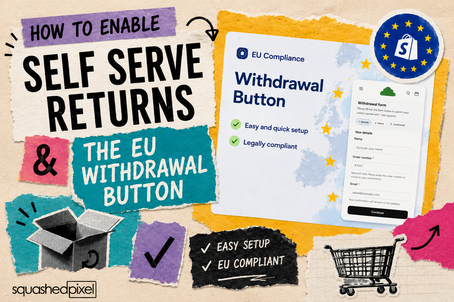 How to enable Self Serve Returns &amp; The EU Withdrawal Button