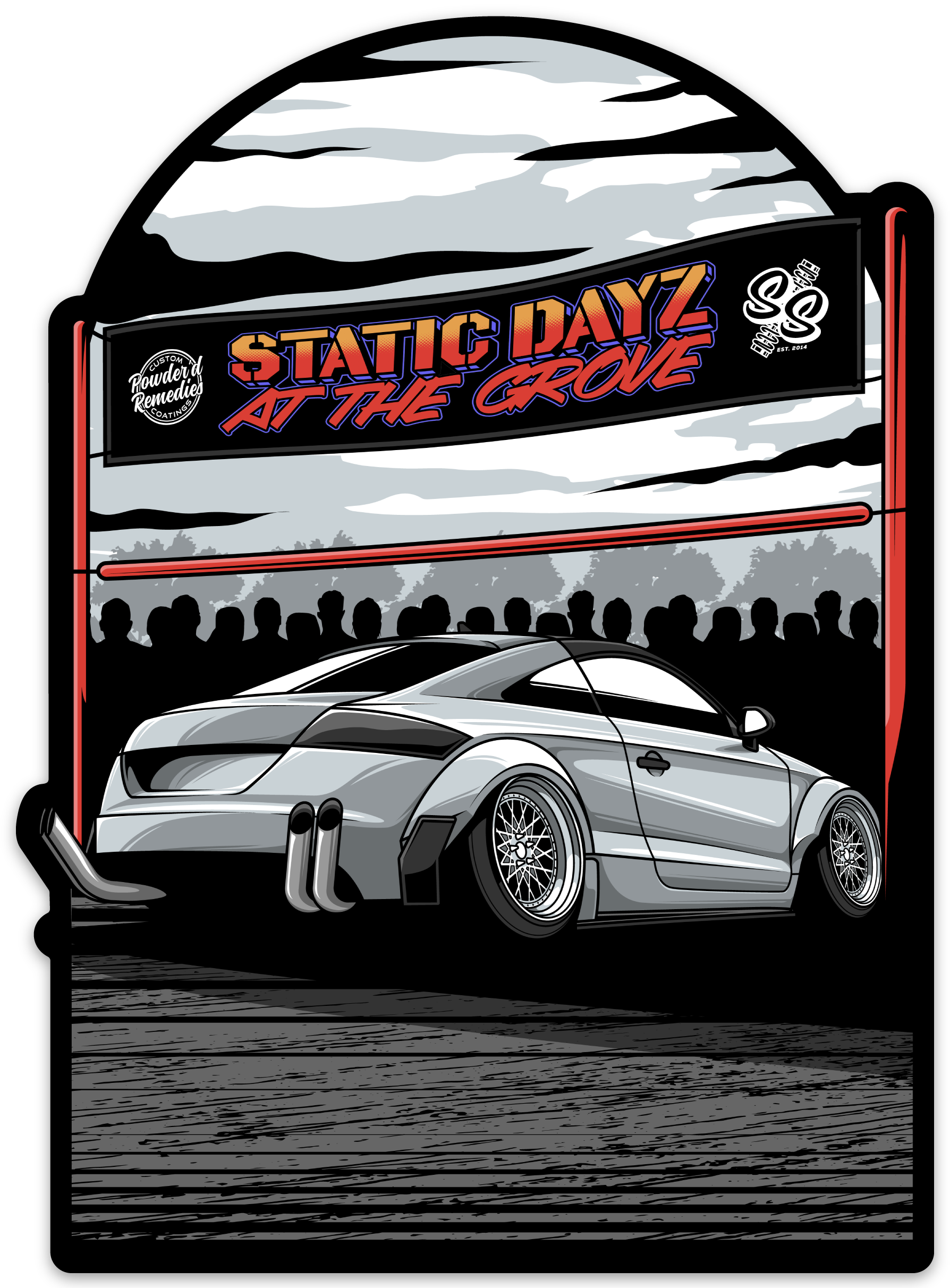 Static Dayz at the Grove Event Design Sticker — Static Struggle