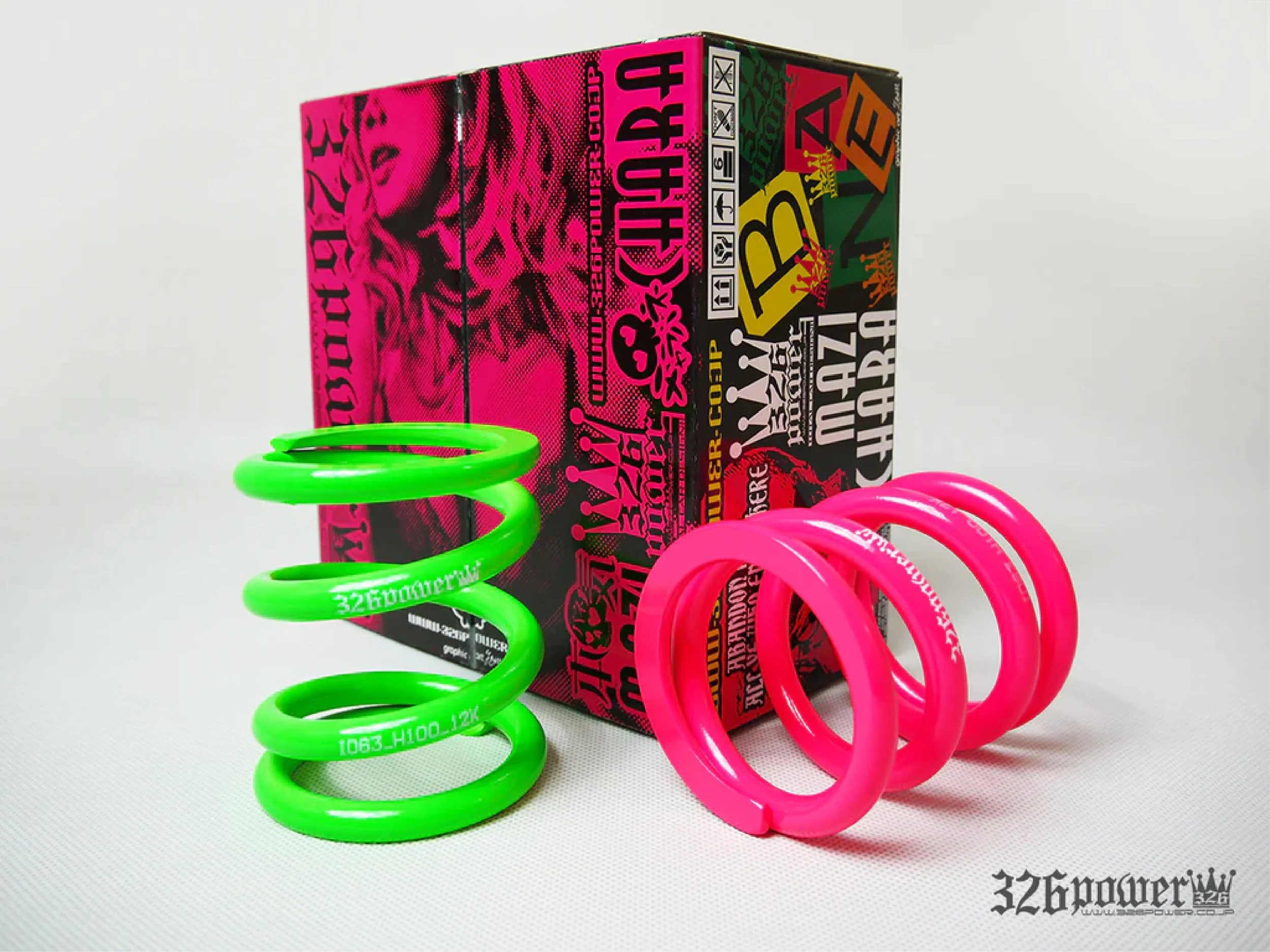 326powerw スプリング 1063_H140_32K 赤 326power チャラバネ