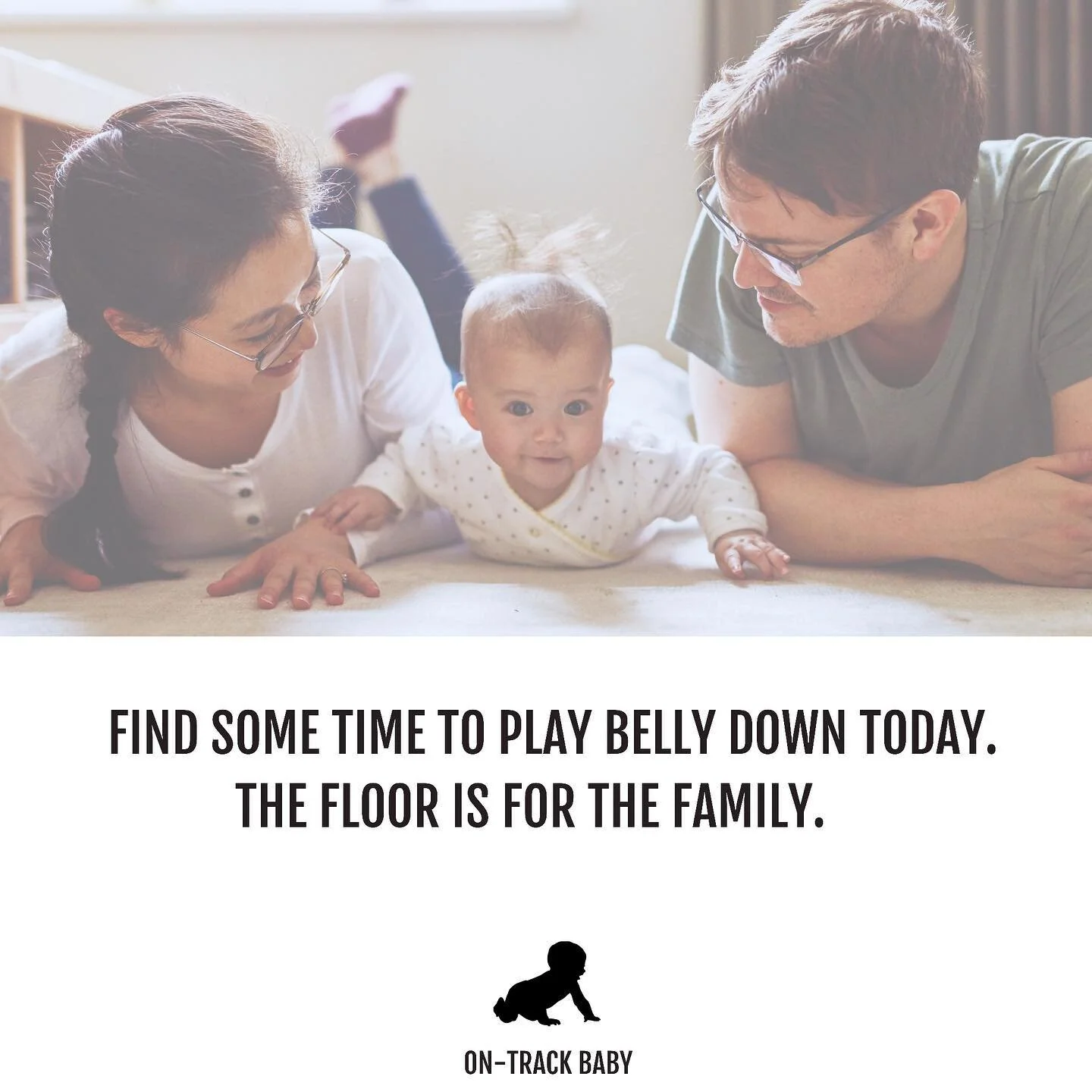 Friendly reminder!

-all baby milestones come from being belly down. 

How is floor time going?!👇🏻❤️