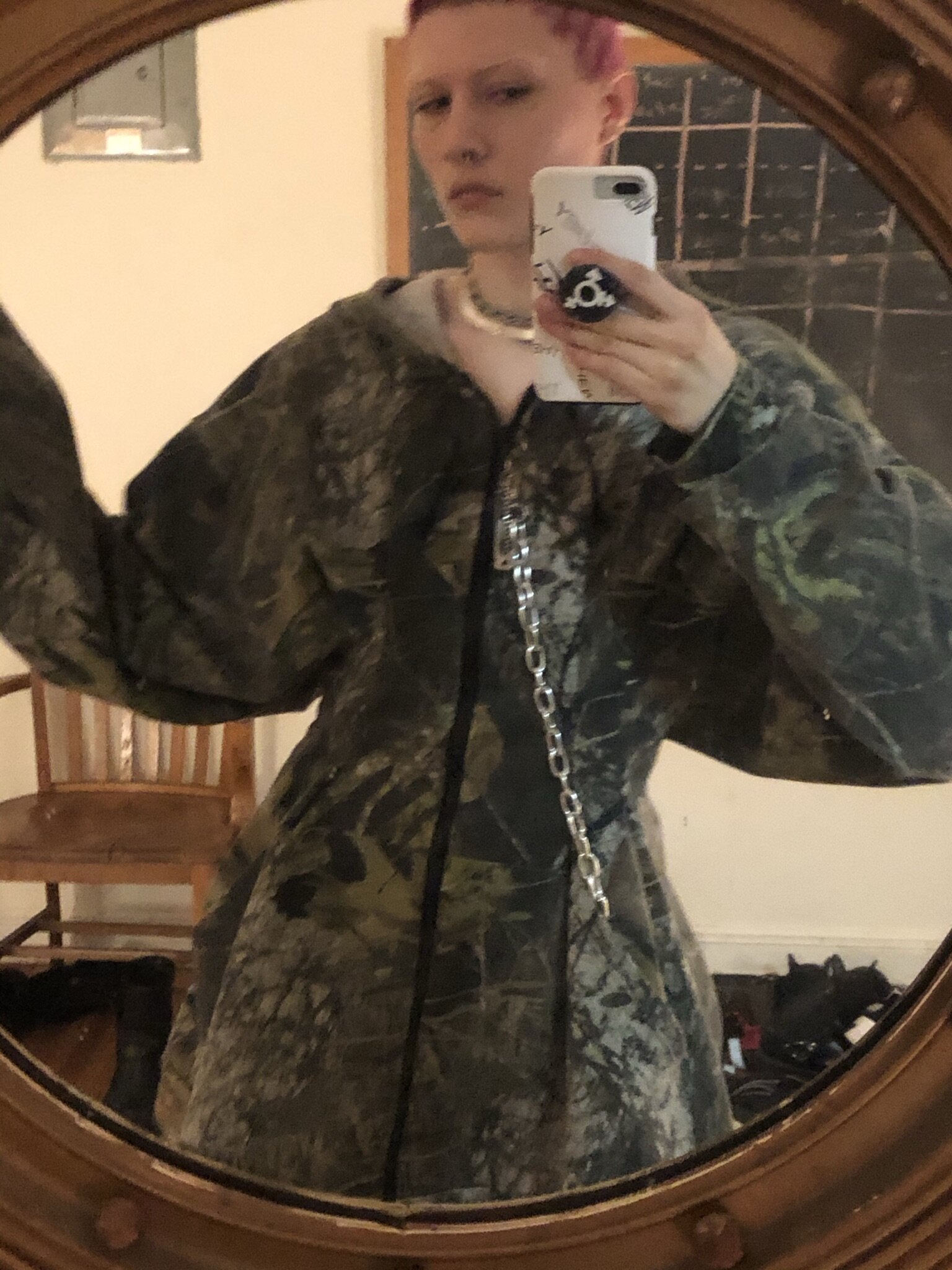deconstructed hoodie turned corseted dress