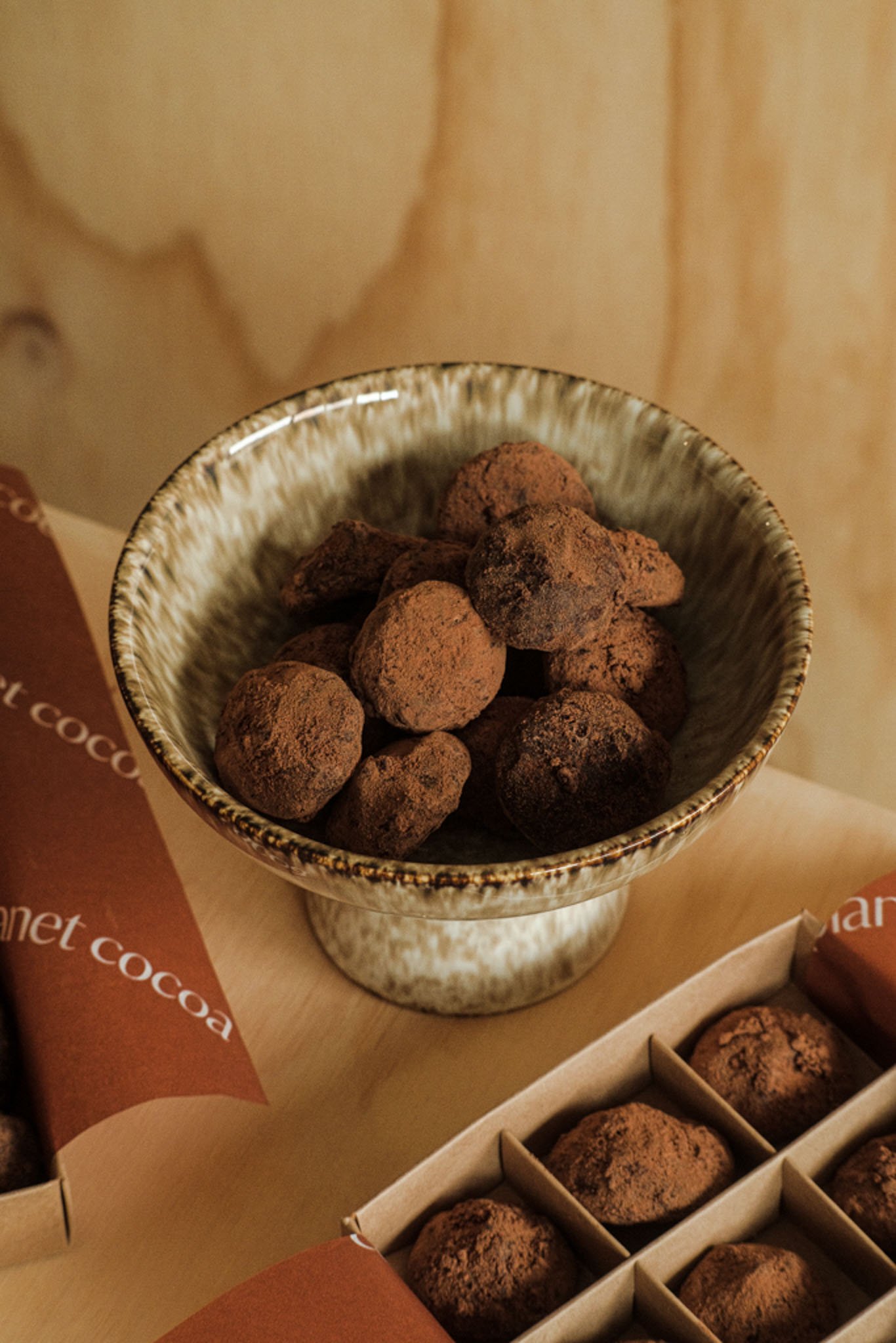 Dark Chocolate Raspberry Truffles Mothers Day Gift