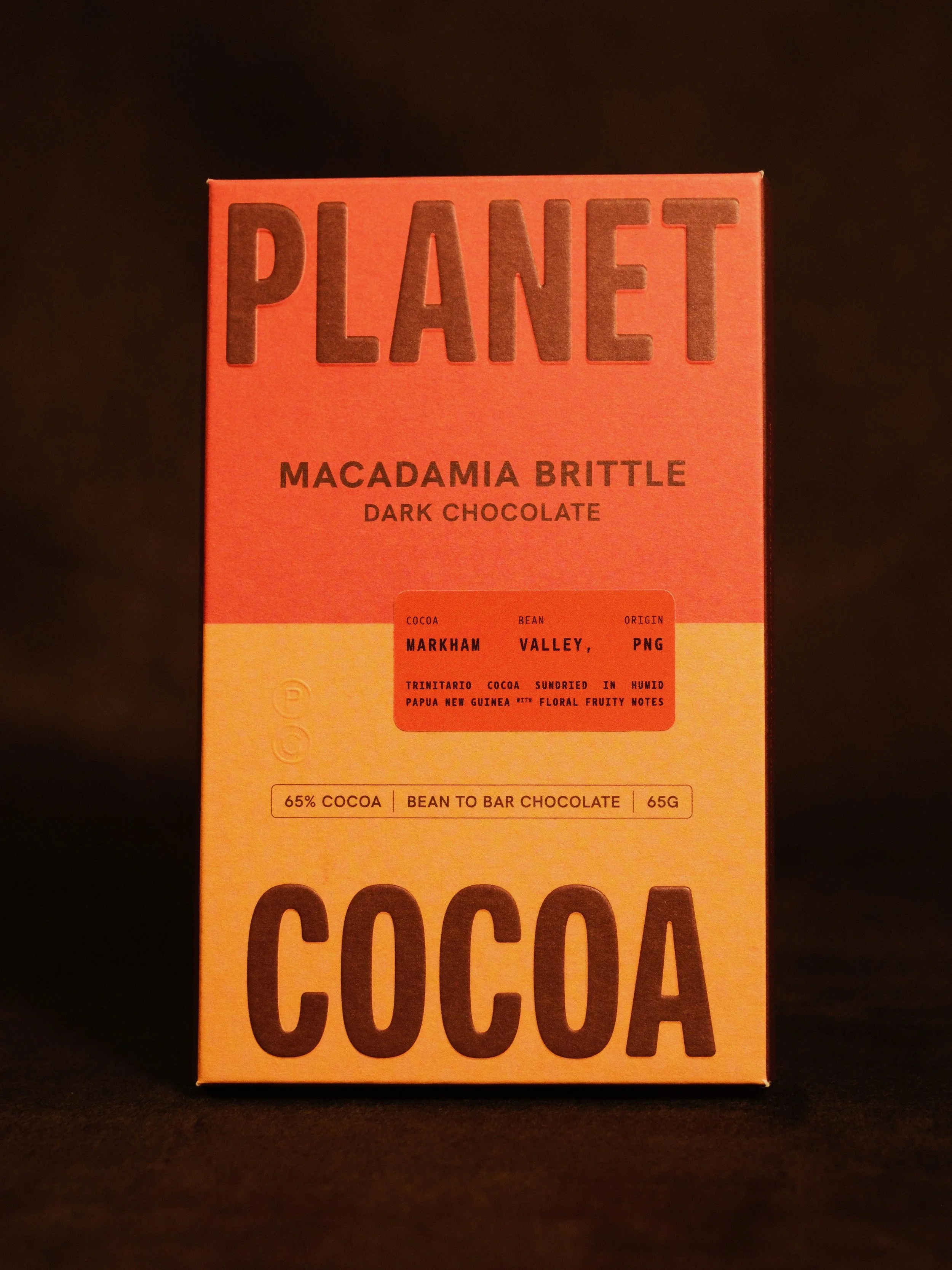 Macadamia Brittle Dark Chocolate Bean to Bar Planet Cocoa