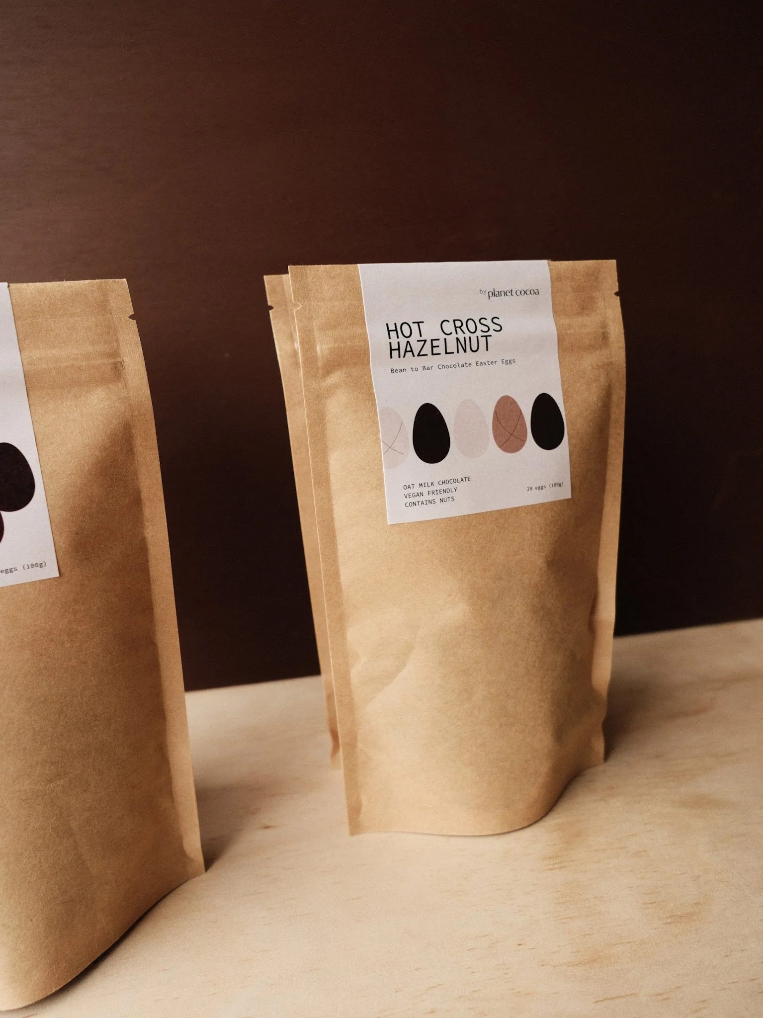 Hazelnut oat milk chocolate easter eggs