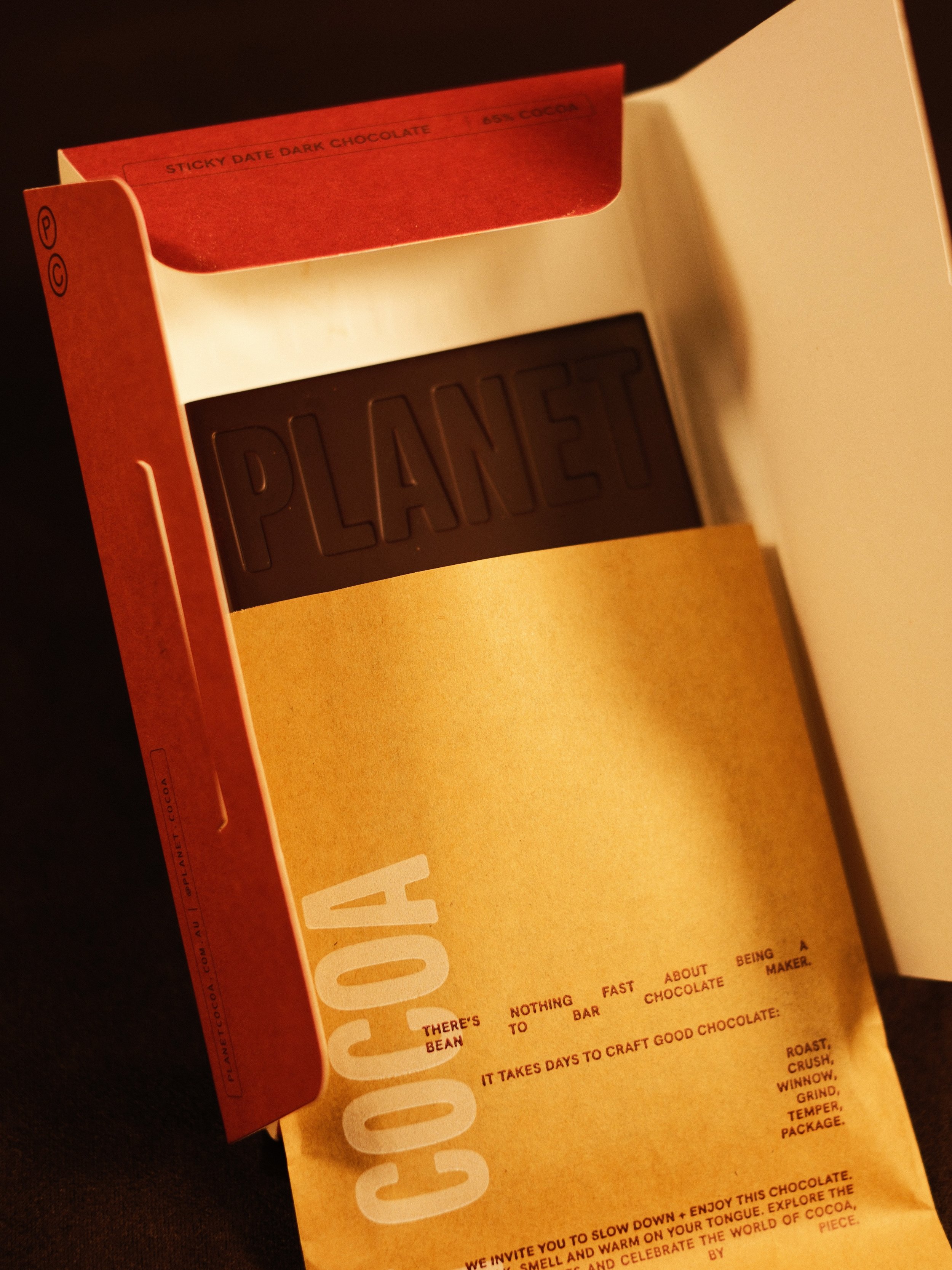 Sticky Date Refined Sugar Free Dark Chocolate Bean to Bar