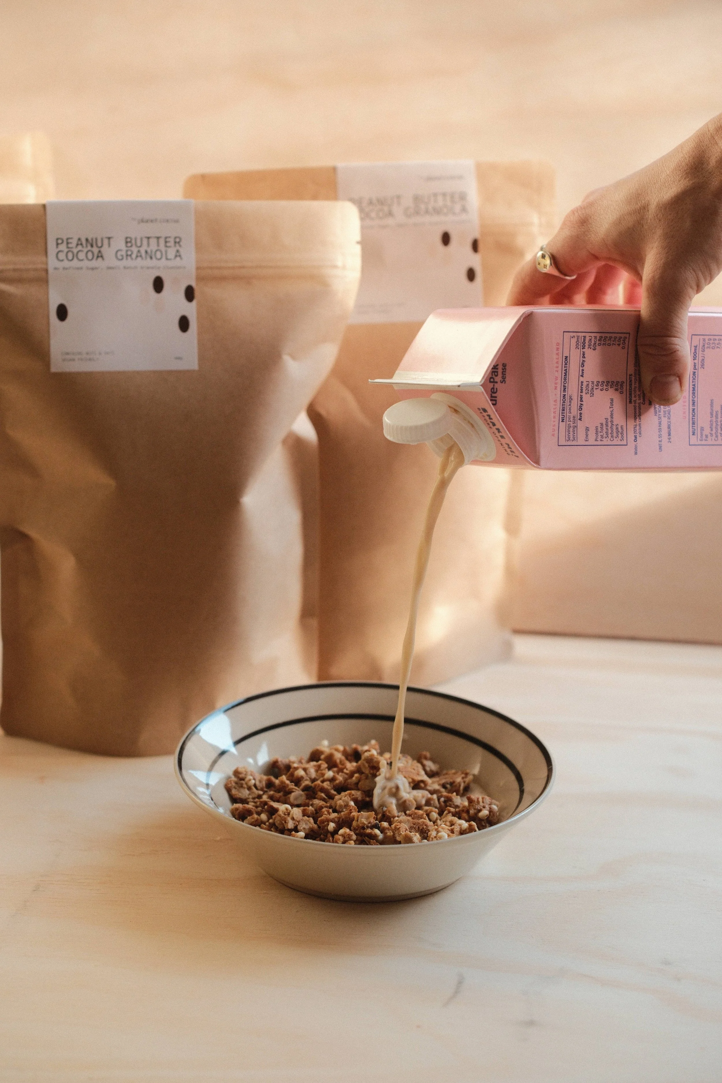 Vegan Peanut Cocoa Granola Clusters by Planet Cocoa