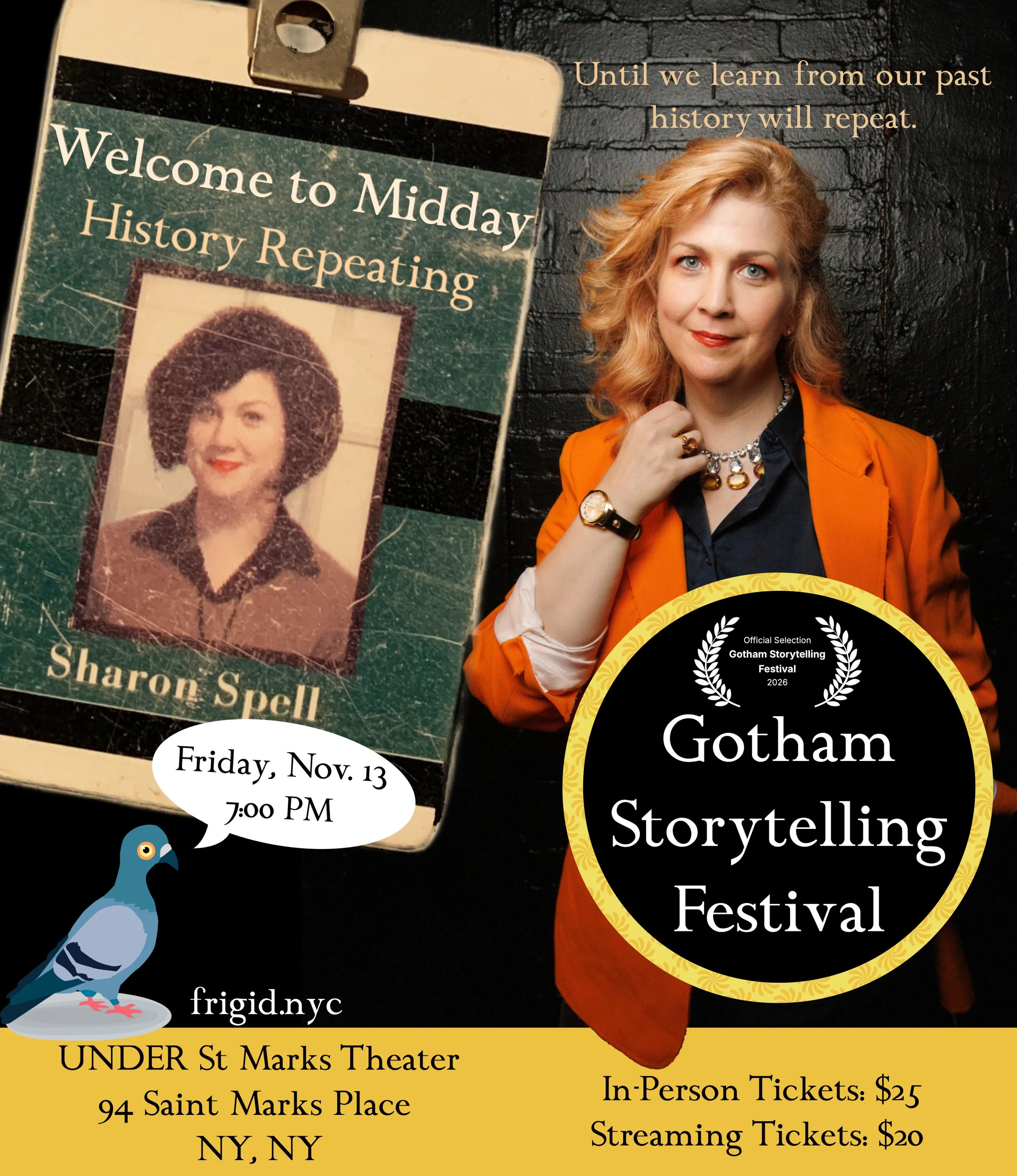 Welcome to Midday: History Repeating at Gotham Storytelling Festival