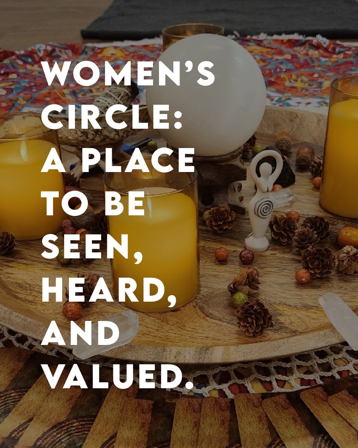 Join us tomorrow night from 6:30-8:00 pm for our November Women's Circle.

We're astrology and nature, a safe space to vent, and most importantly, a network of supportive women from all backgrounds, ages, and perspectives.
 
Each circle may include m
