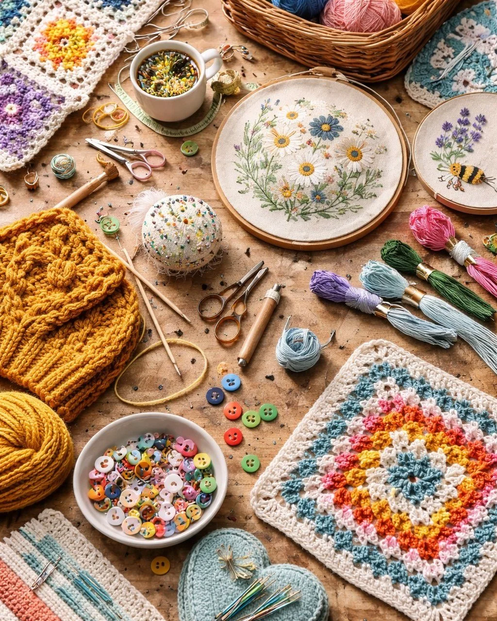 Join us tomorrow for Handcrafting Circle!

Join our monthly Handcrafting Circle on Sunday, June 7th from 1:30-3pm. This free gathering is for handcrafters of all types. Bring your work with you--as long as it can be worked in your lap, it's welcome i