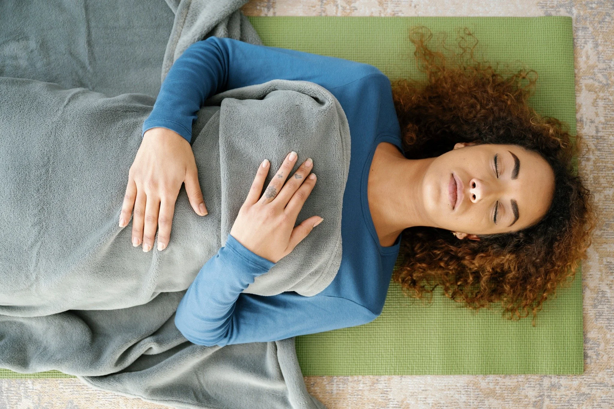 This month's Meditation Flow theme is Yoga Nidra.

Join us each week on Thursday from 12:00-1:00pm for some gentle yoga followed by a meditation style, technique, or theme.

Throughout the month of September, that theme will be Yoga Nidra, the profou