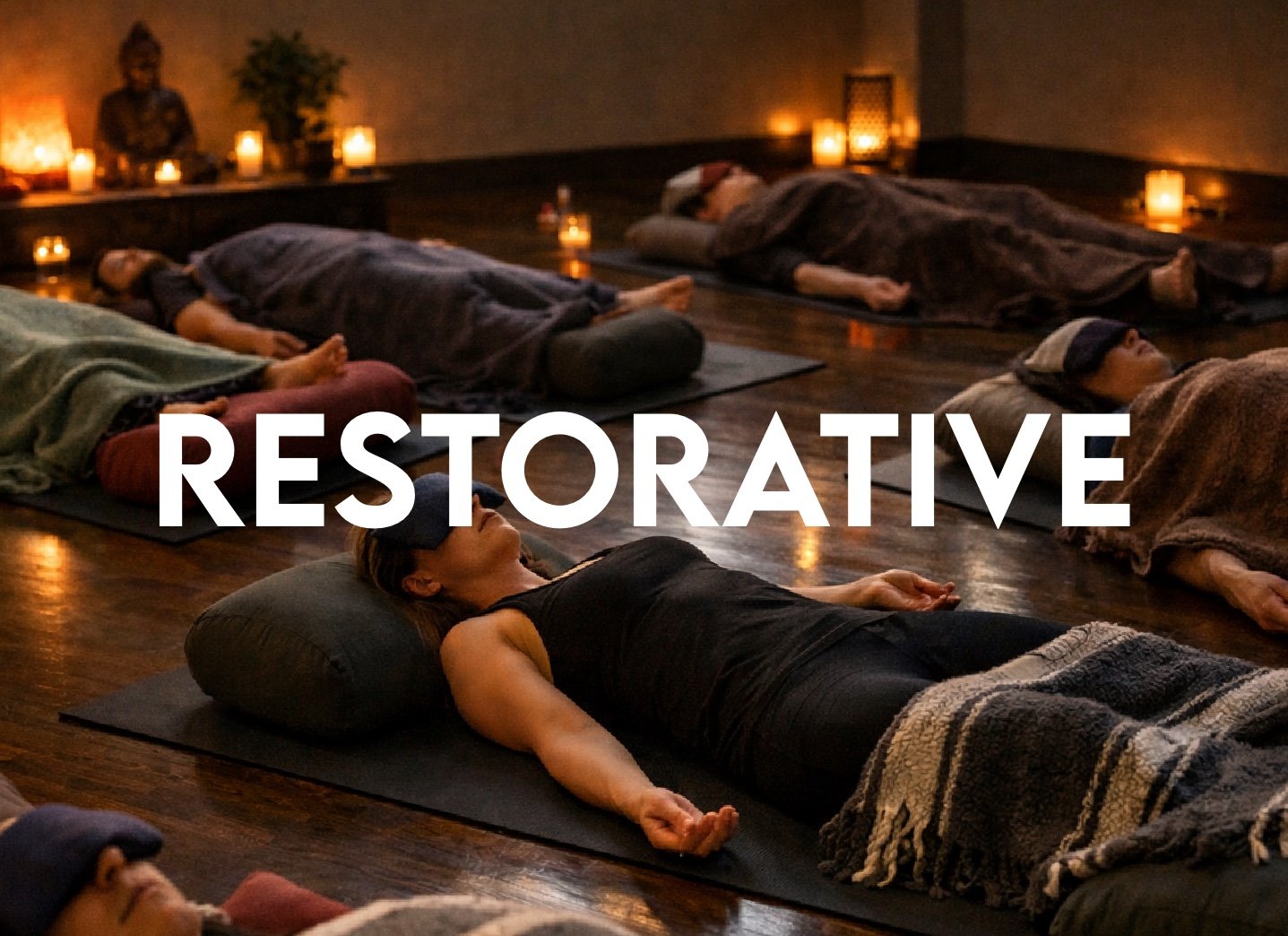 Restorative yoga is a slow, gentle, and relaxing class using a mindful arrangements of props to create poses that encourage comfort and ease. The stillness, comfort, and ease inherent in Restorative yoga poses generate calming nerve impulses which st
