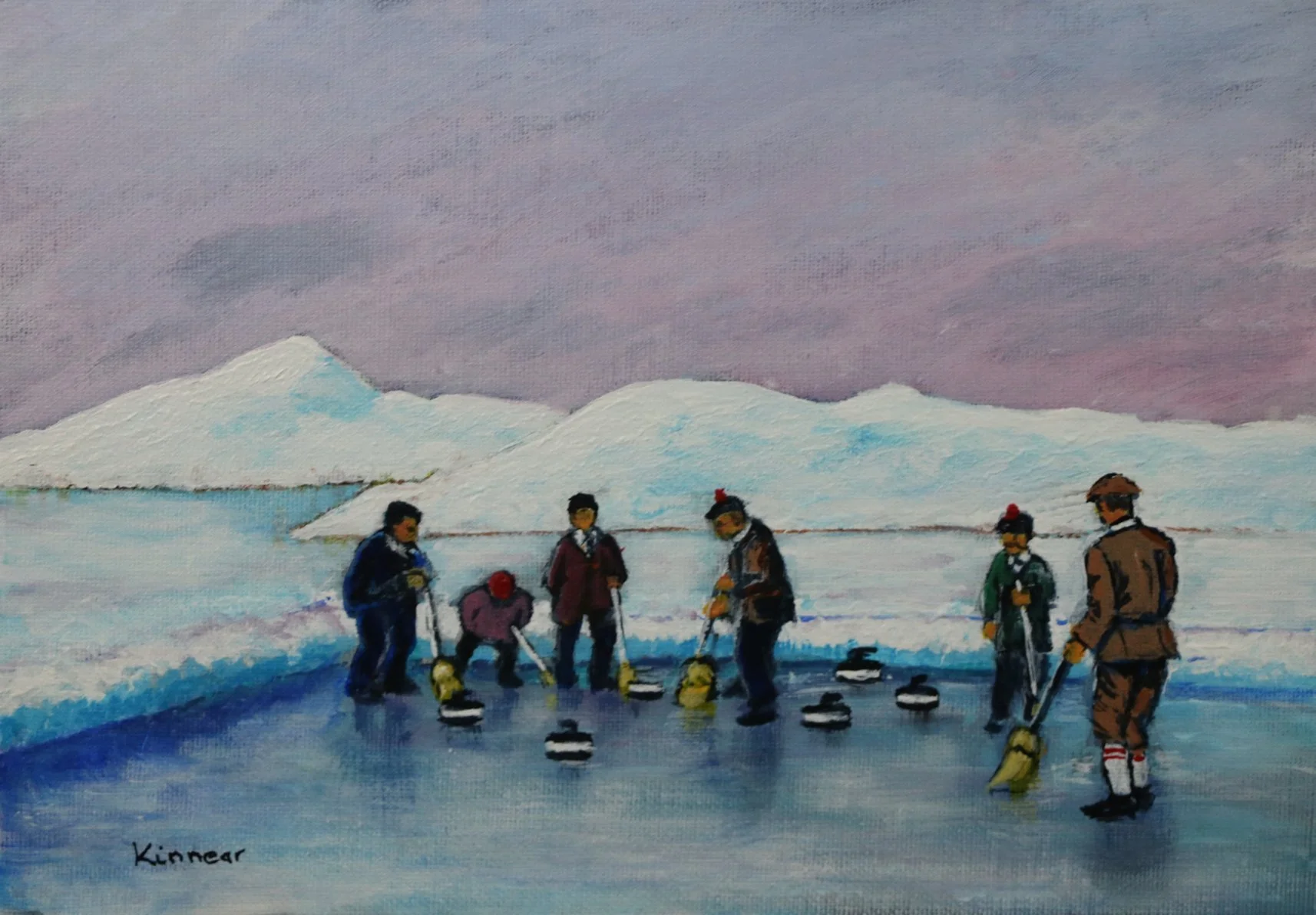 Bonspiel at Loch Leven by Kinnear Hirst