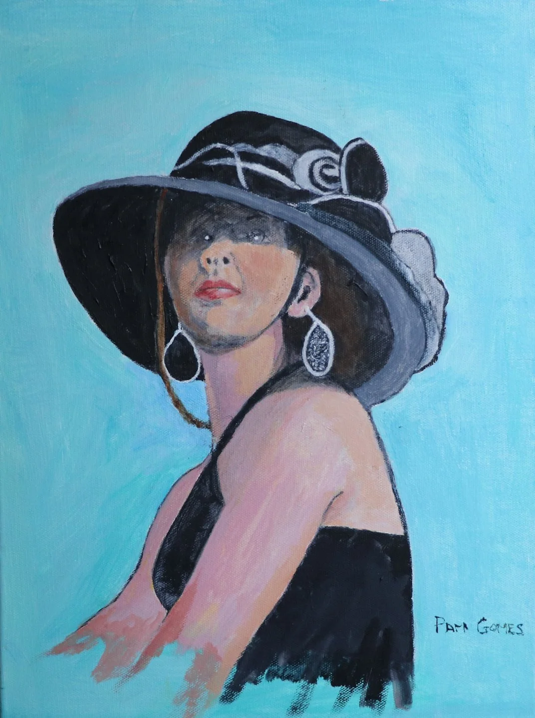 lady in a Black Hat by Pam Gomes
