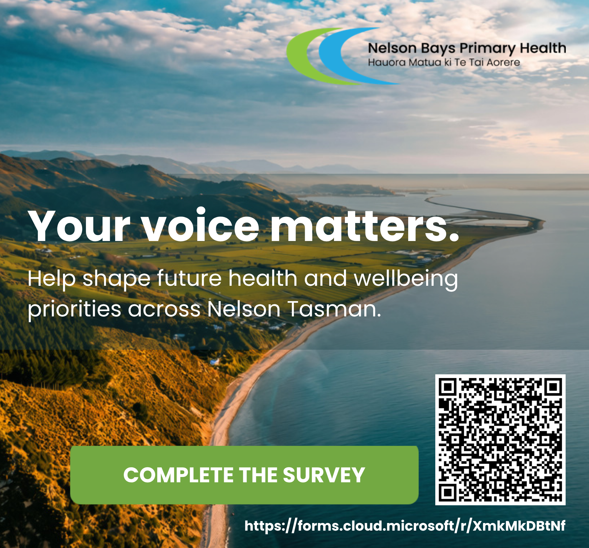Your voice matters - complete the Community Health and Wellbeing Survey today