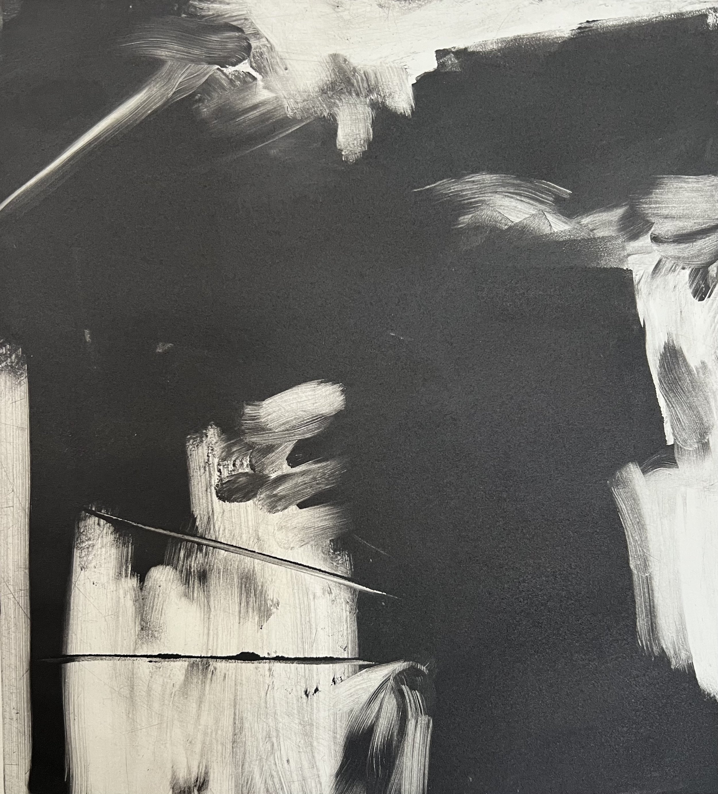 Spook, 2021, Monoprint, 12 x 12”