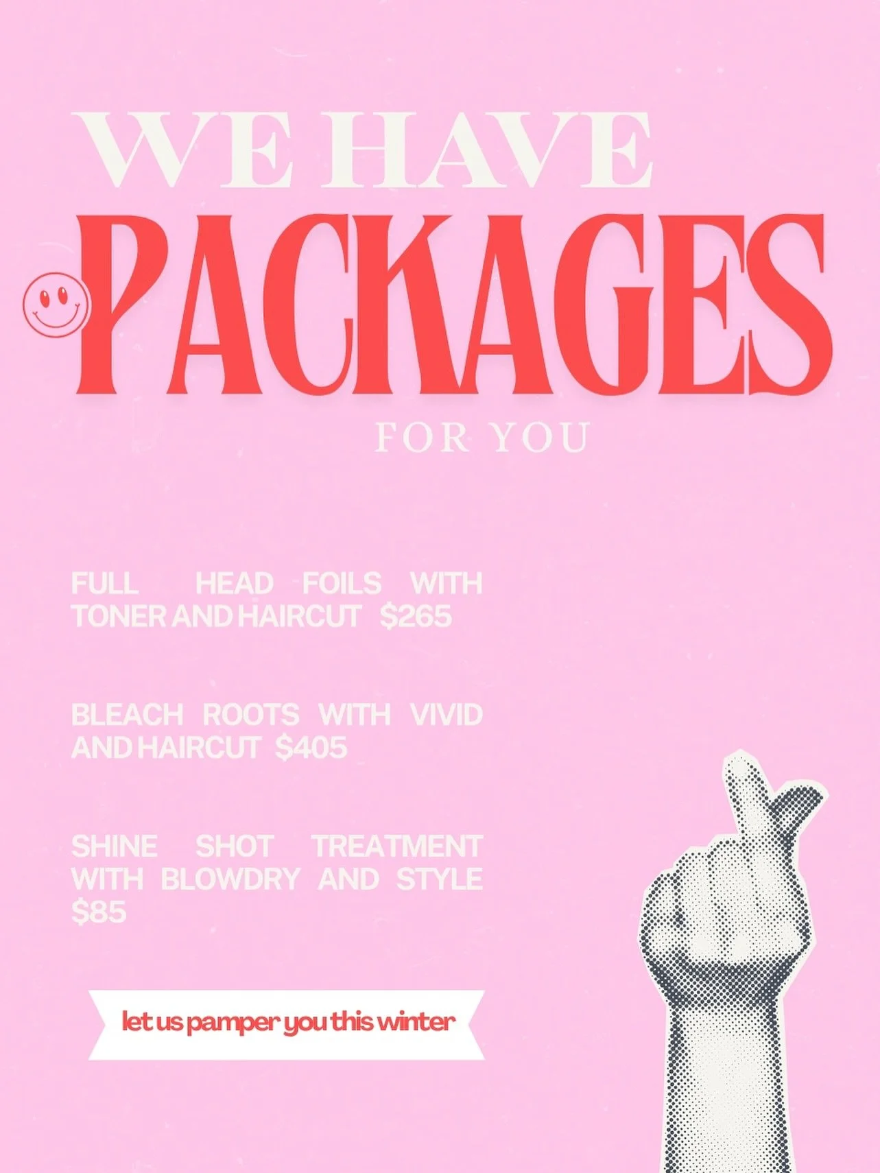 You all seemed to love our last round of packages so here are some more for you 💖

Find them and a few more via our booking link on our profile 😘