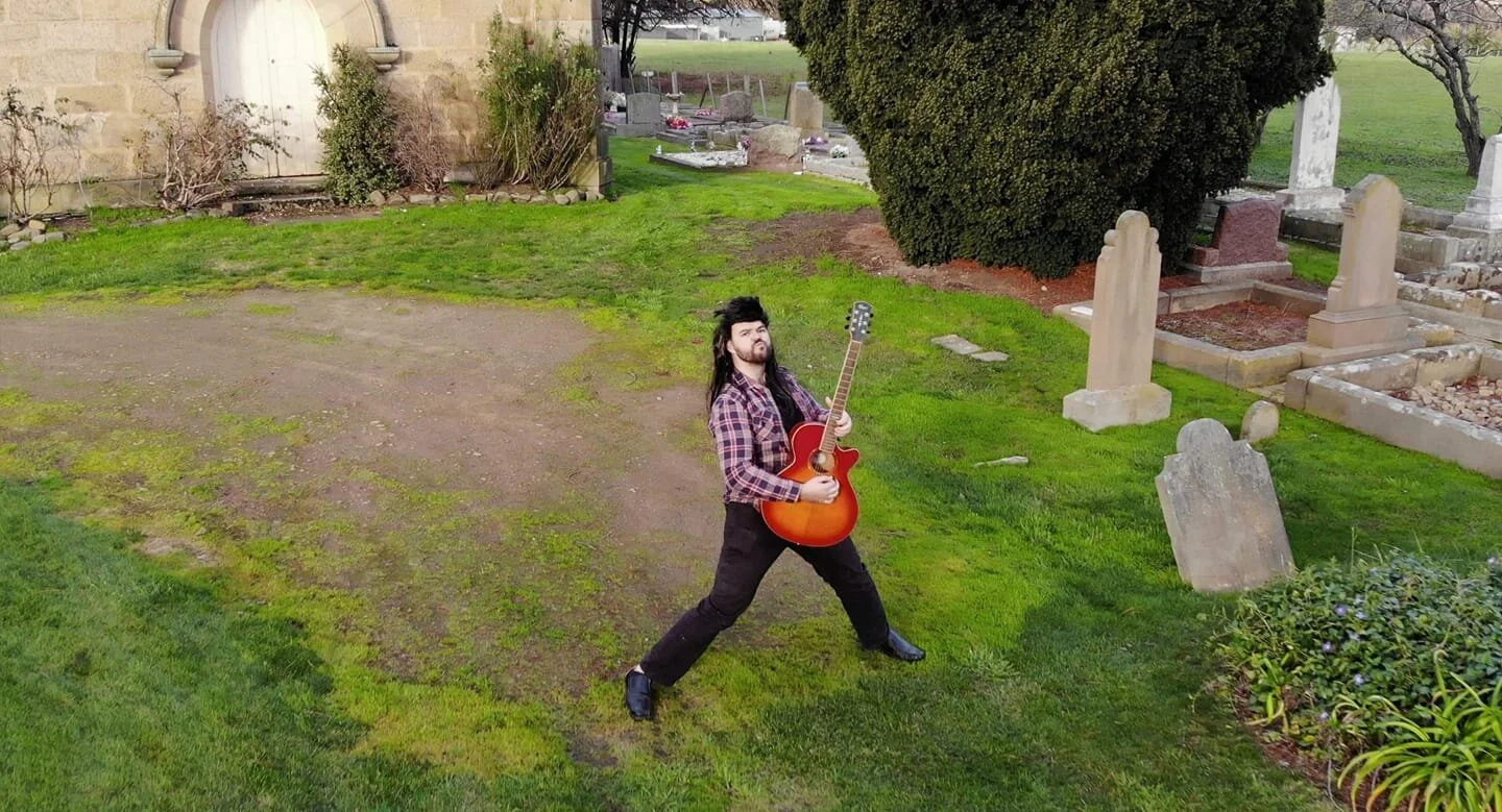 Dan Taylor's epic guitar solo in "Thank God I'm A Tassie Boy"