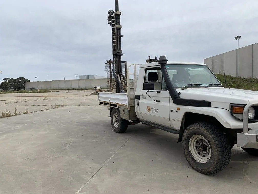 Landcruiser-Drill-Rig-Concrete-Paving-Melbourne-Geotechnics