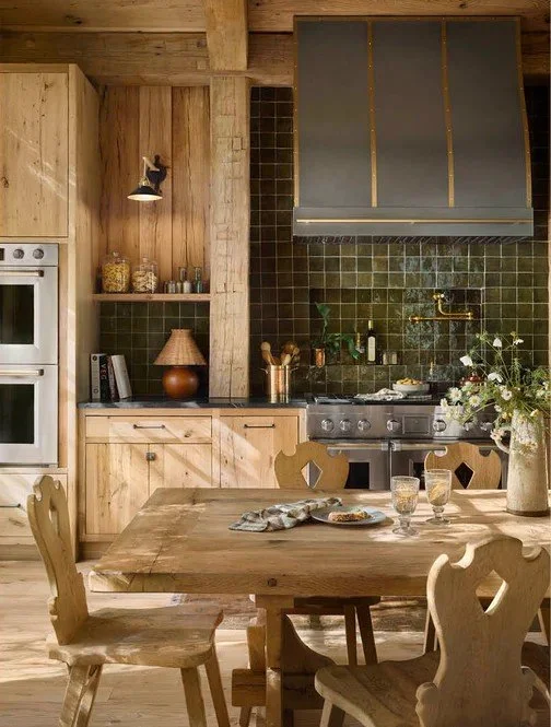 Rustic Mountain Or Lodge Style Kitchen Remodel by Three Creeks Custom Cabinets project photo 3