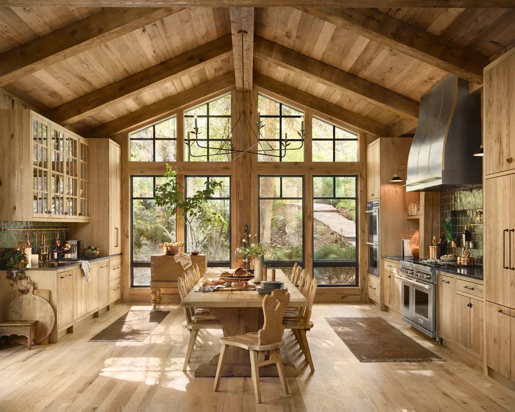 Rustic Mountain Or Lodge Style Kitchen Remodel by Three Creeks Custom Cabinets project photo