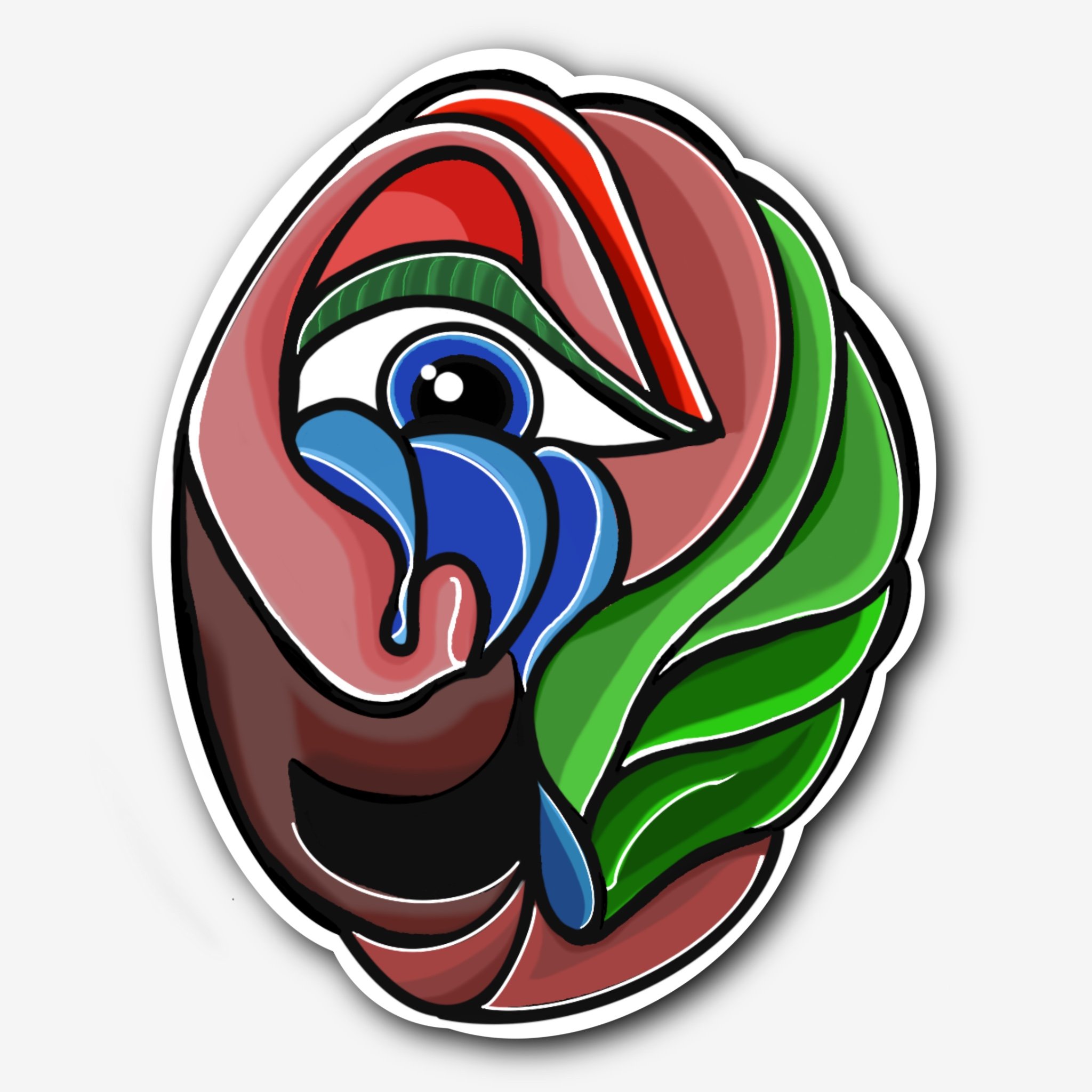 Tear in Eye Sticker 2.5”