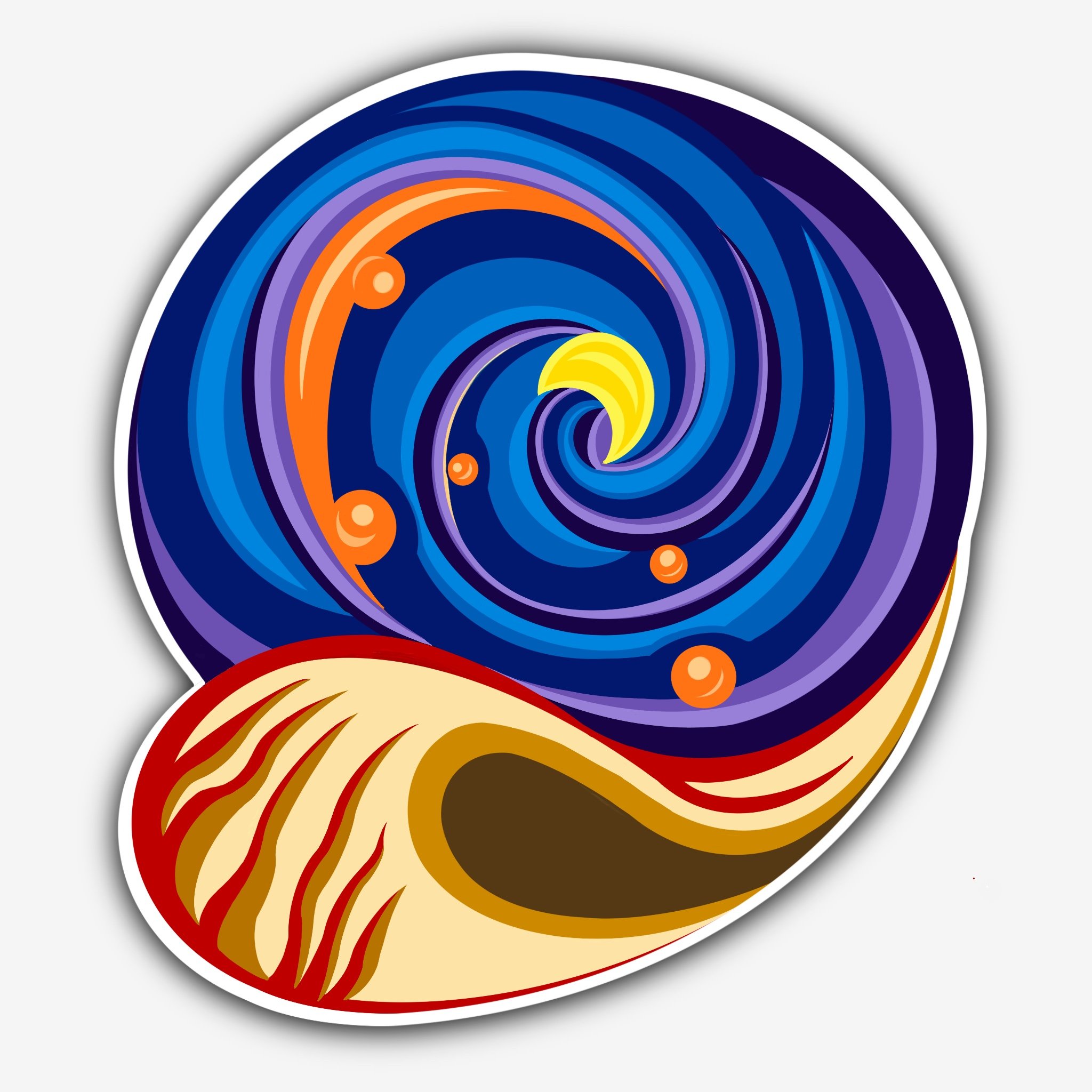 Desert Moon Sticker