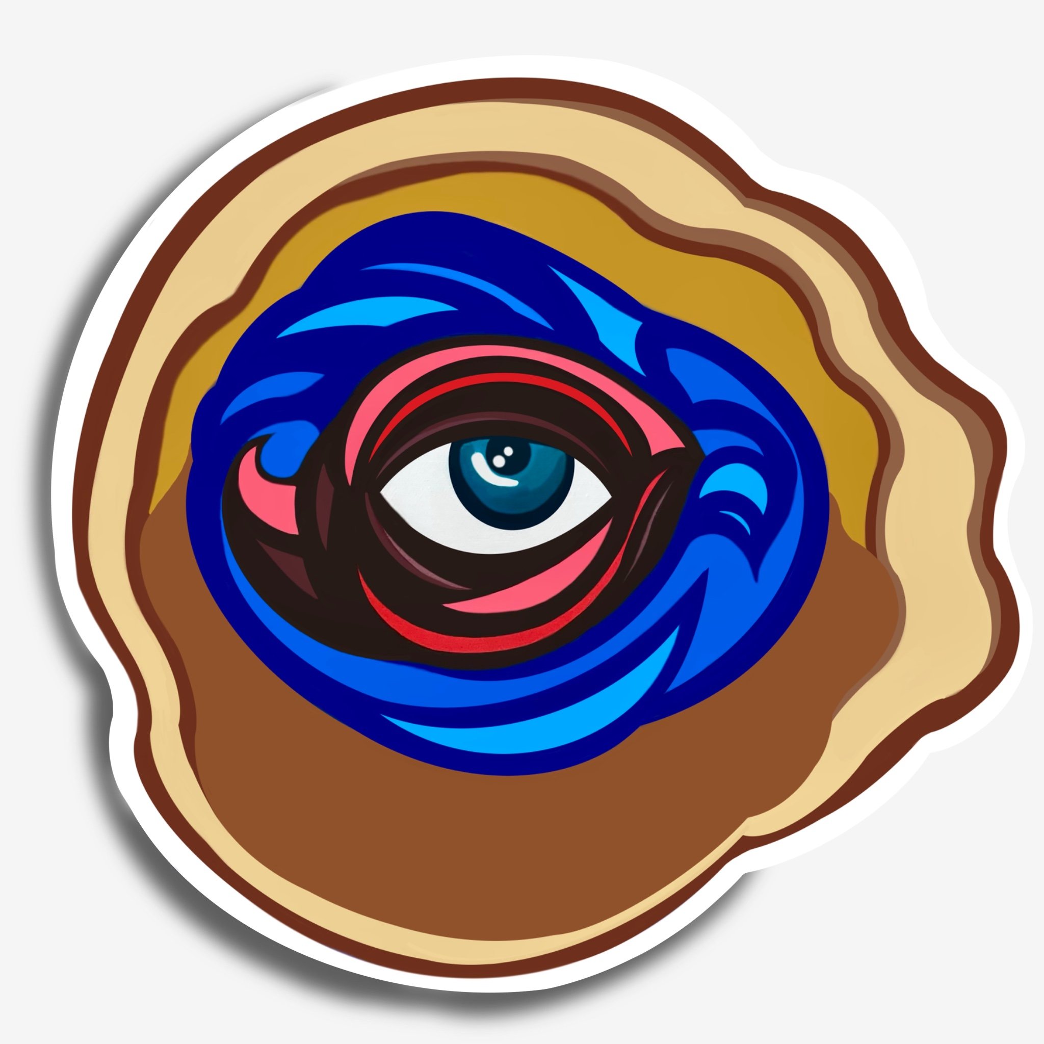 Fluid Thoughts Sticker 2.5”