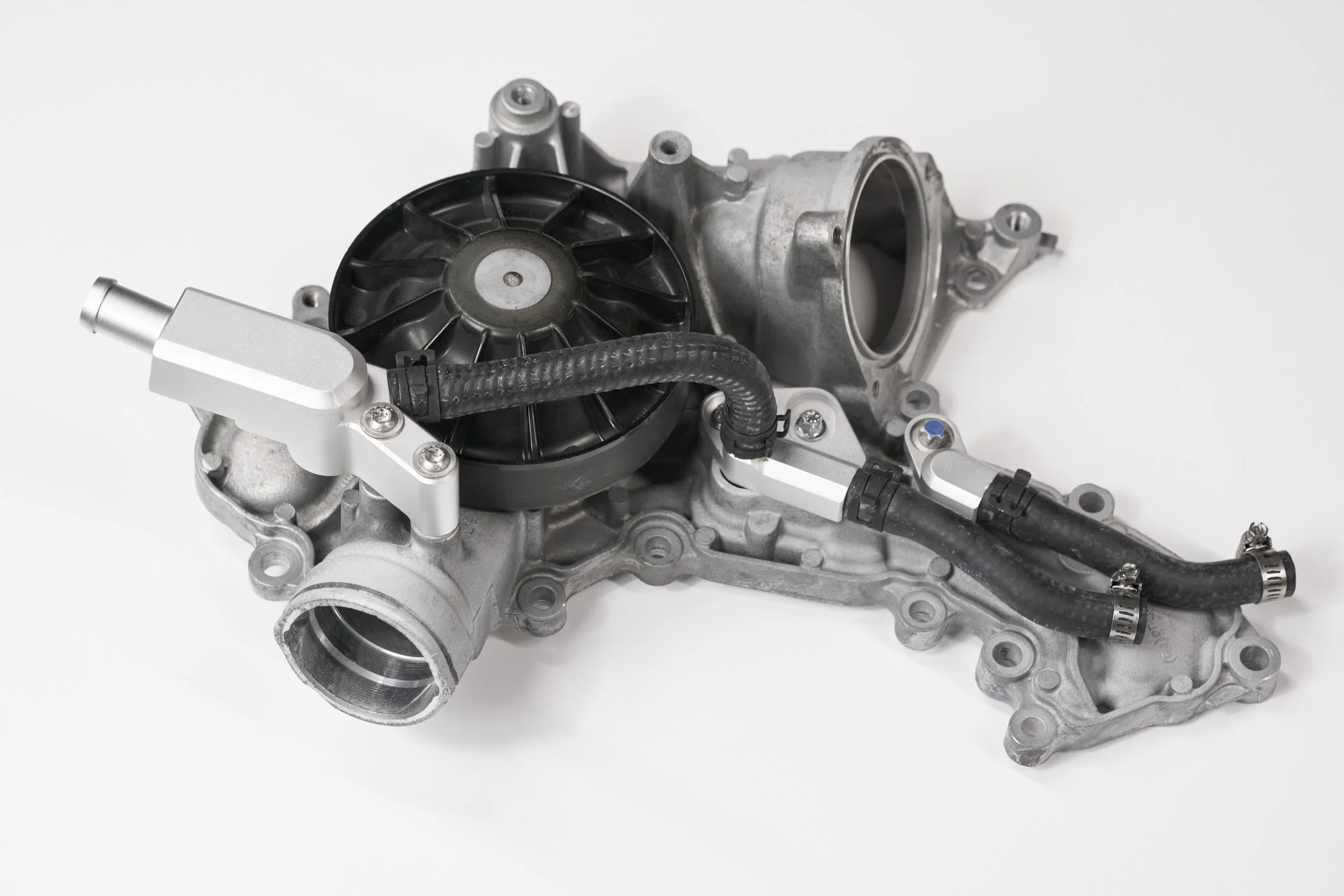 Billet Aluminum Turbocharger Coolant Line Fittings for Mercedes M278 and M157 Engines