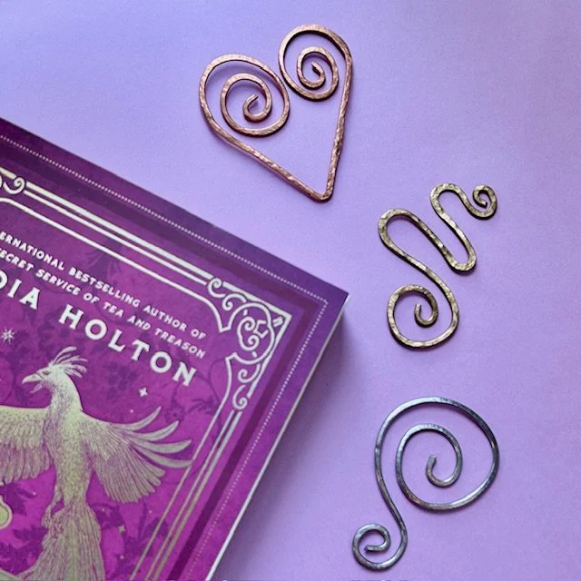 Forged Metal Bookclip Trio