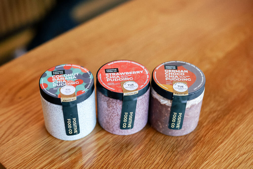 Grab. Go. Fill up on fresh, protein-forward food by @positivefoodco.

Some of our favorites, you ask?

The chia puddings are plant-based, gluten-free, and naturally sweet. The perfect treat for breakfast or an afternoon snack. Which flavor? We'll lea