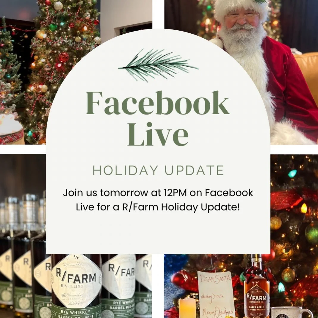 Join us on Facebook Live tomorrow at 12PM for an R/Farm Holiday Update. We&rsquo;ll go through our upcoming Christmas event details, Christmas present ideas, and more! Tune in tomorrow!