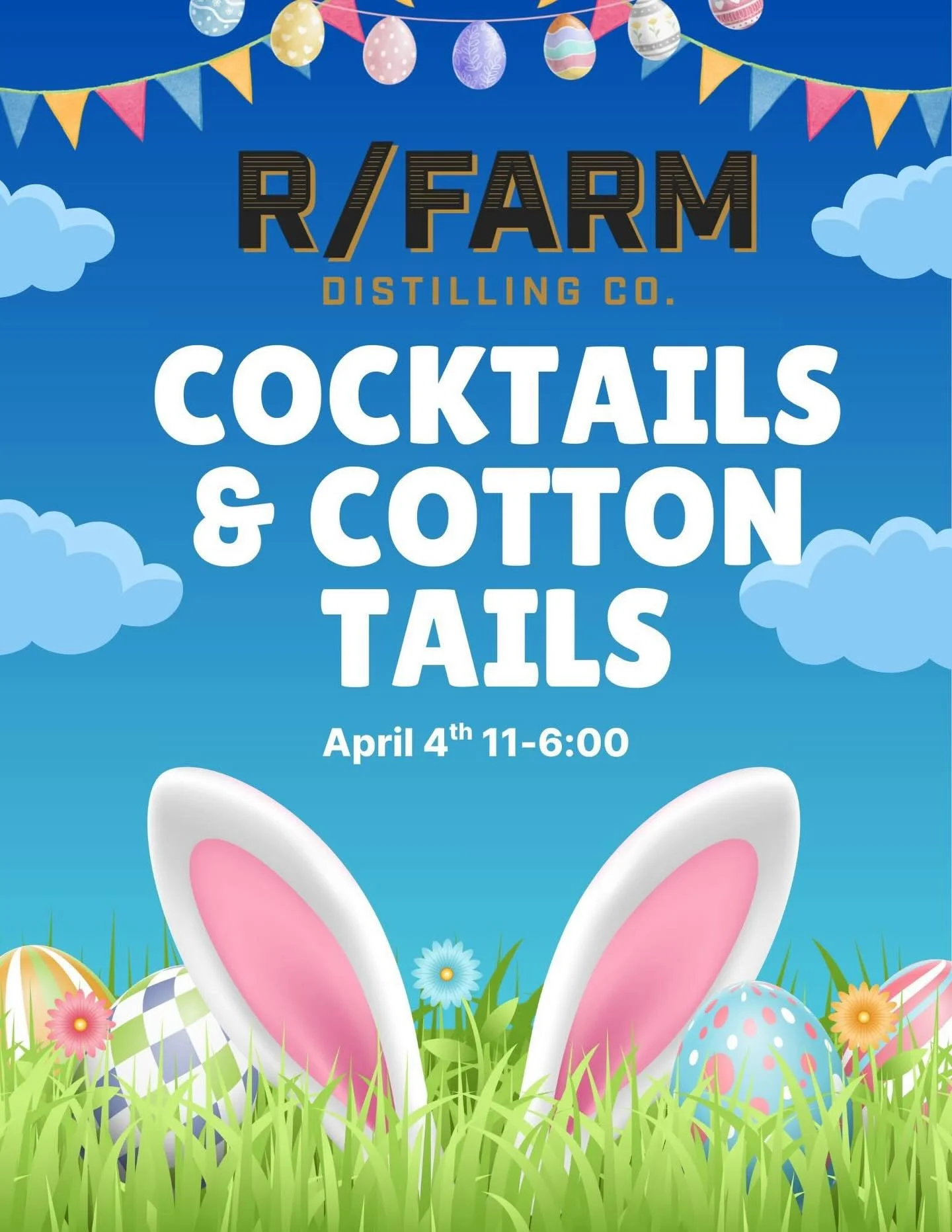 Join us on Whiskey Hill this Saturday for Cocktails &amp; Cotton Tails! Snuggle on adorable Mini Rex Rabbits throughout the day while sipping craft Spring cocktails.
🐇🥚💜🍹🐇🥚💛🥃🐇🥚💚🍸🐇🥚💙
Easter Eggs throughout the Distillery! One egg per gu