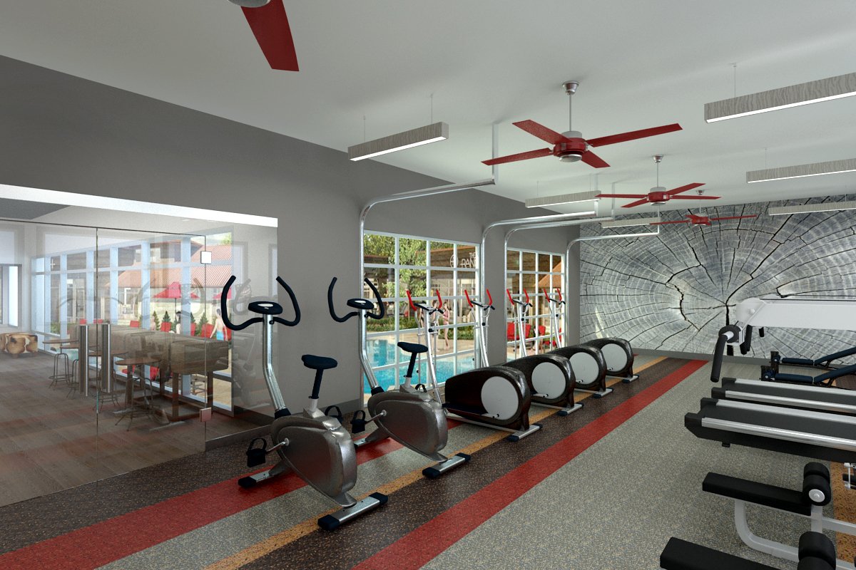 Rendering @ Fitness Center