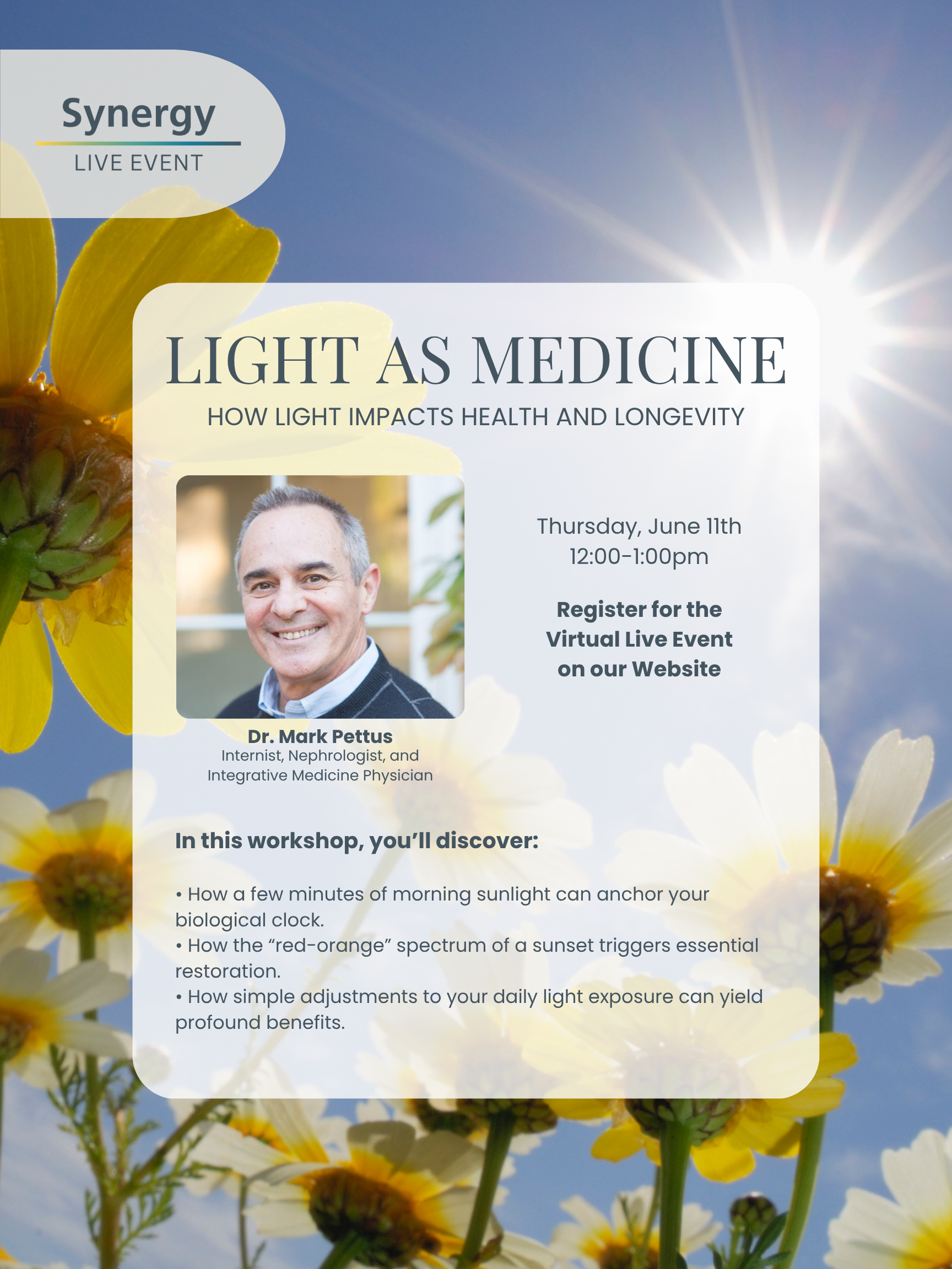 Light as Medicine: How Light Impacts Health and Longevity