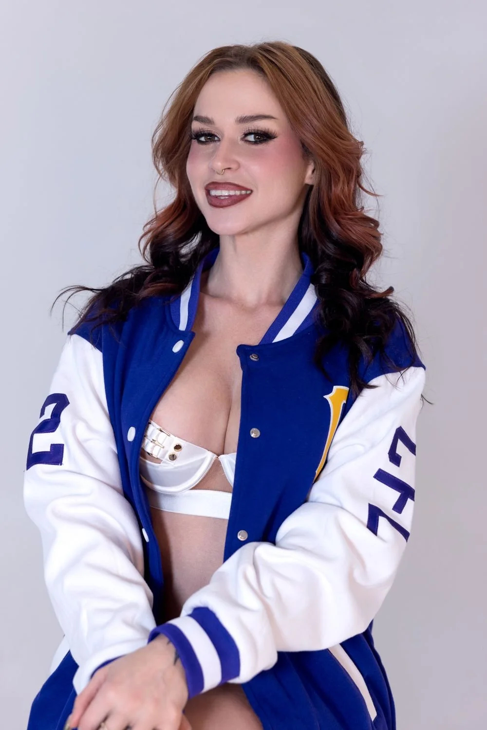 Rhea, Centrefold Lounge showgirl, CFU Yearbook portrait, Melbourne CBD