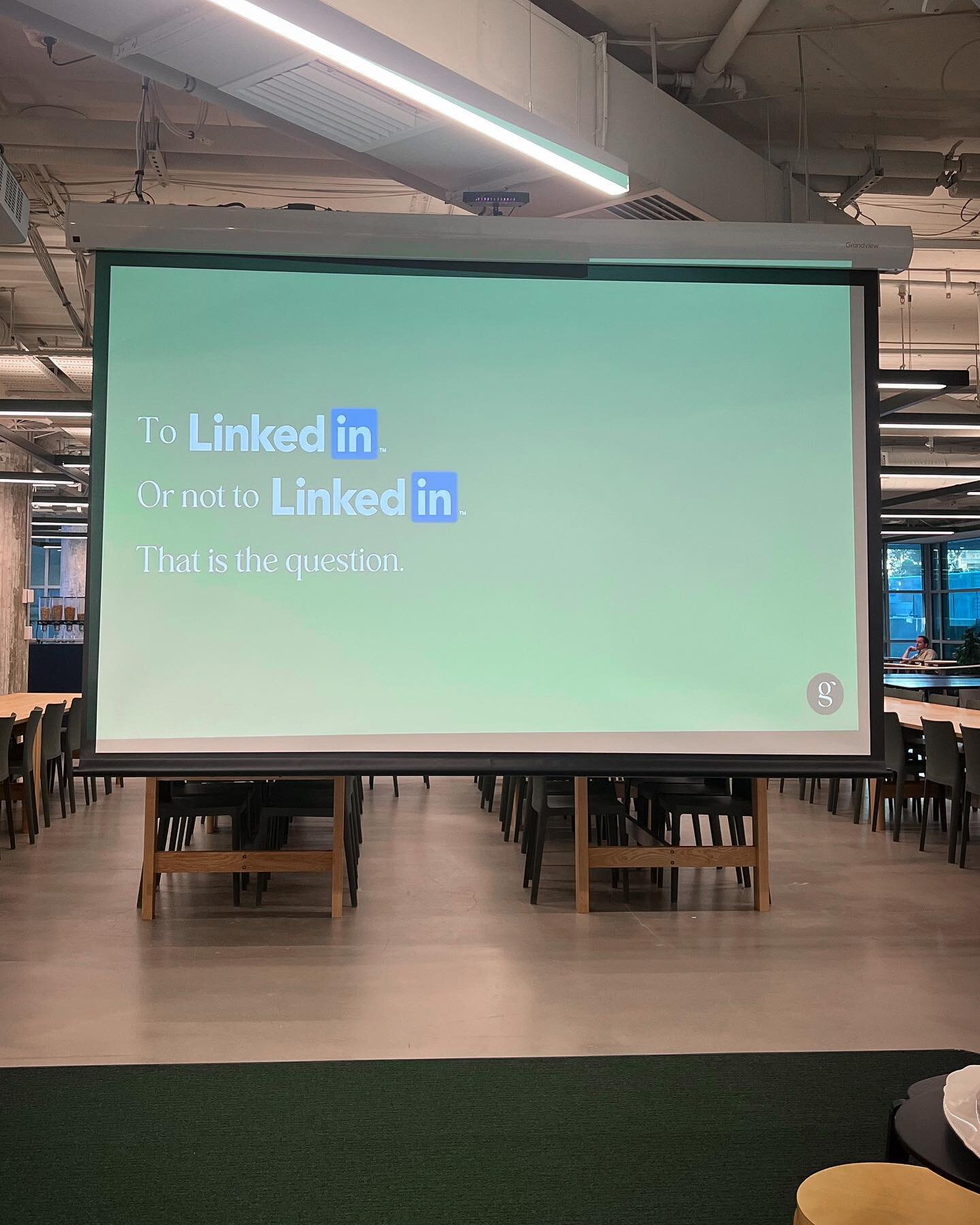 Level Up your LinkedIn masterclass with @thecommons yesterday! 

In 60 mins we discussed:
💙 How to conduct a profile audit
🩵 How often you need to be turning up on LinkedIn
💙 What parts of your profile are the most important 
🩵 The LinkedIn algor
