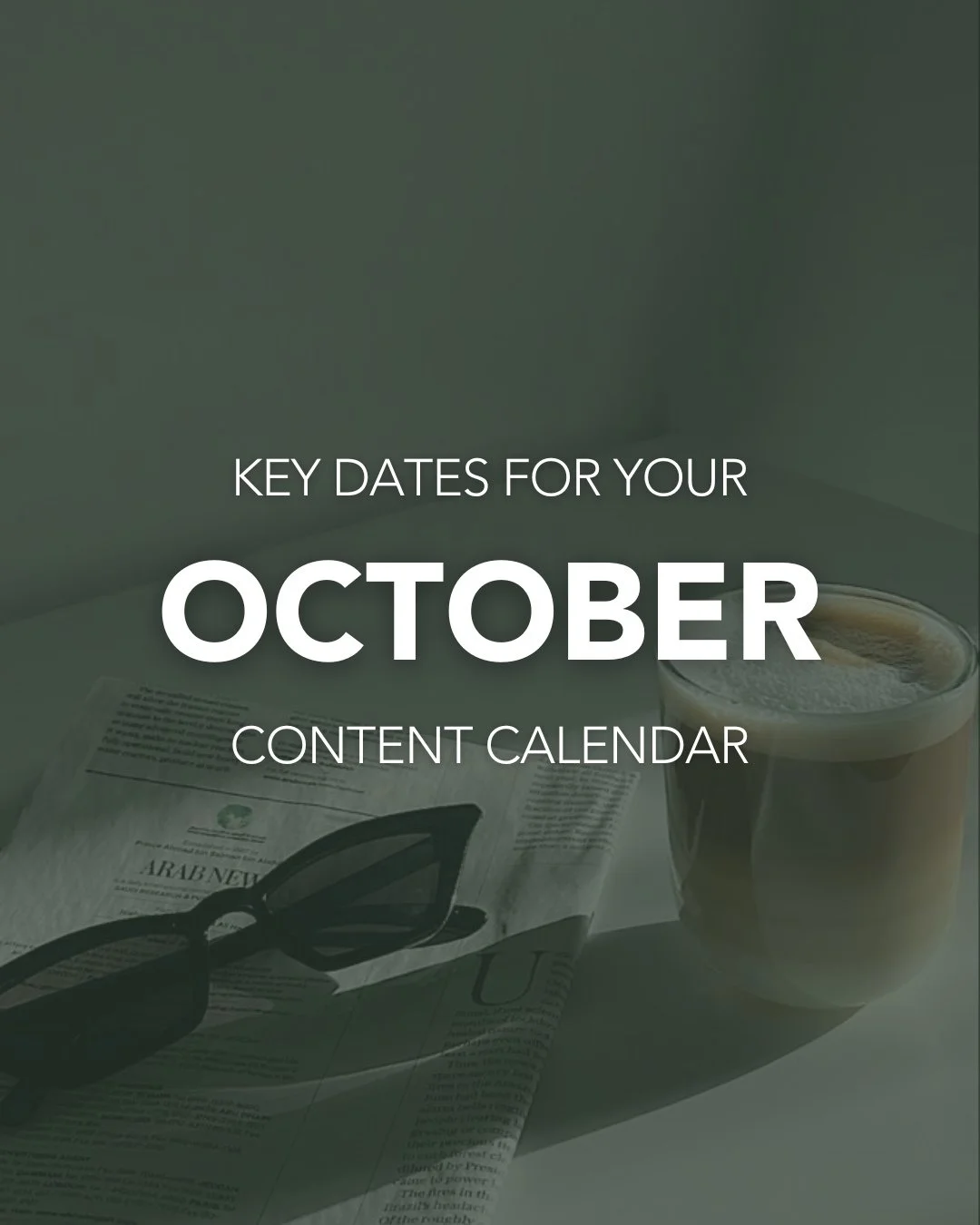 October is here and so are your key dates...⁠
⁠
Help us help you. We've taken some of the work from you this month and given you 6 ideas/dates you can base content around. 🤎⁠
⁠
No more excuses - make that content! There's no better time to start tha