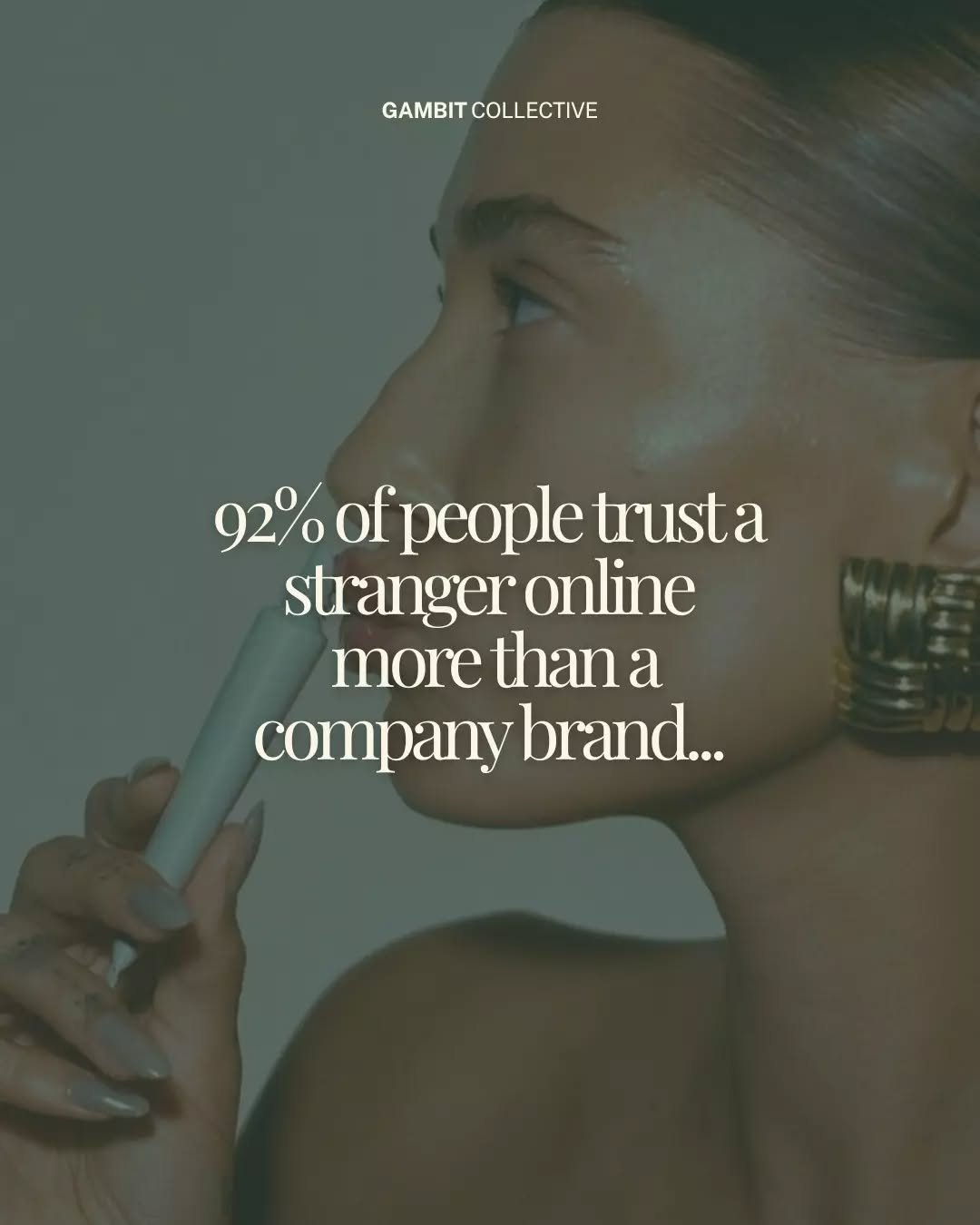 92% of people trust a stranger online more than a company brand... so, tell us why you aren't investing in the brand of your people again??