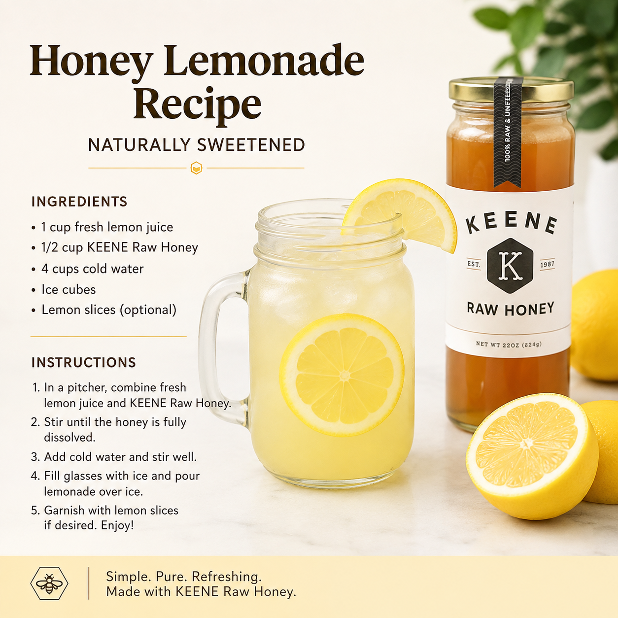 🍋🍯 Honey Lemonade 