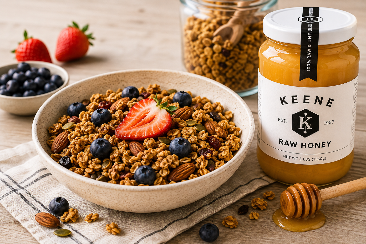 🥣🍯 Honey Granola (Breakfast / Snack)