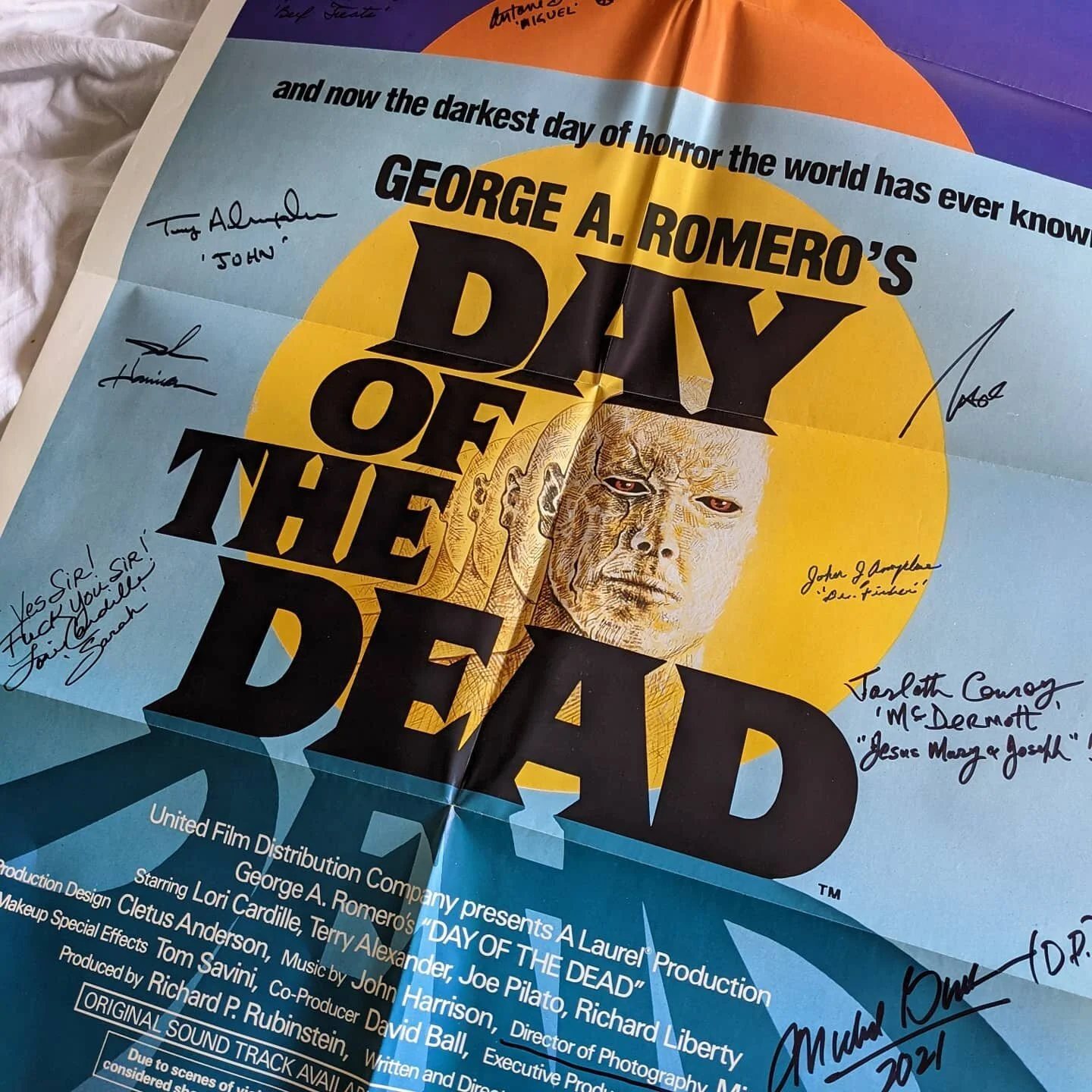 Chrissy and I got to meet some awesome people at Living Dead Weekend. First was John Amplas, a regular in Romero films and star of Martin. And then of course Terry Alexander and Jarlath Conroy - John and McDermott from Day of the Dead. #georgeromero 