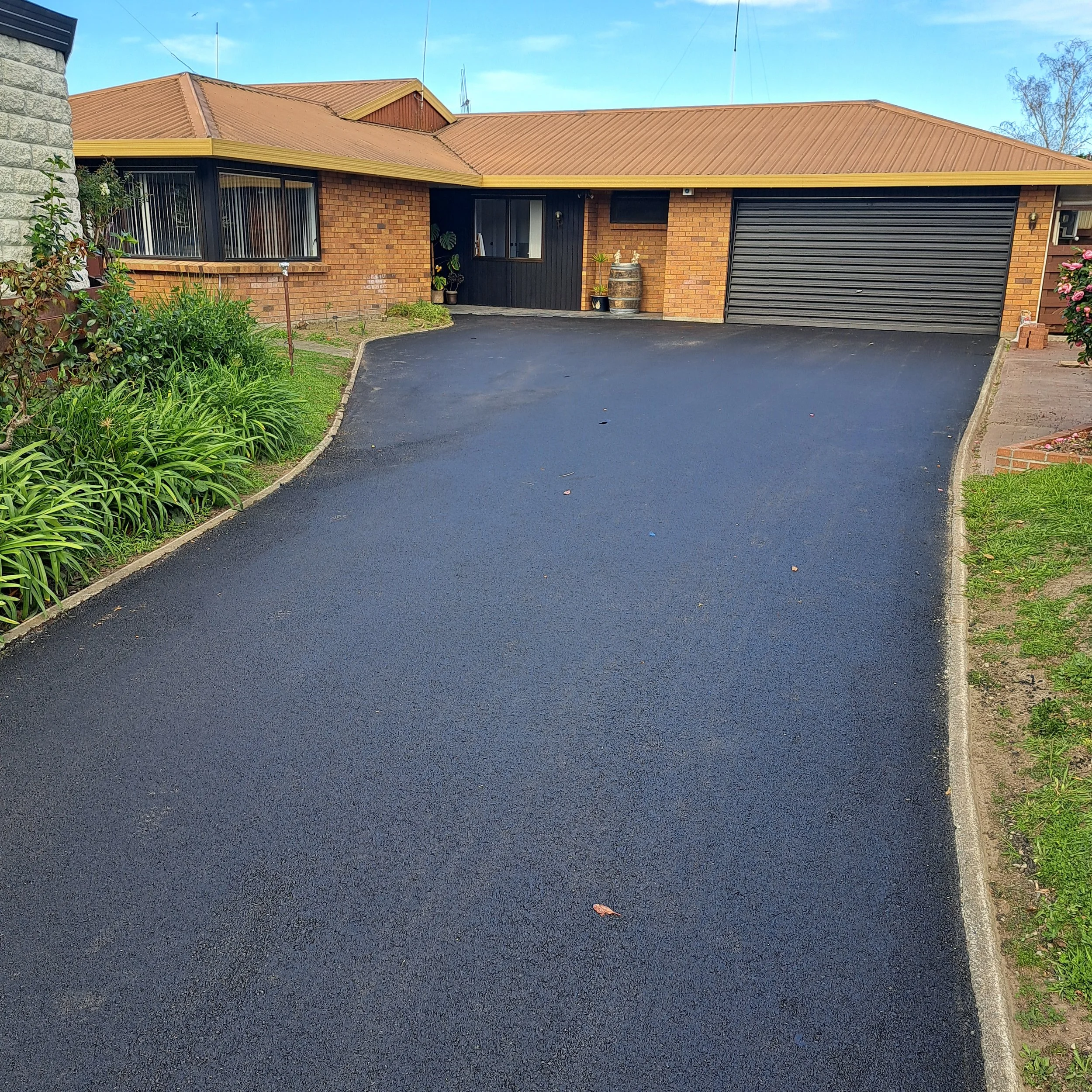 Hot mix driveways
